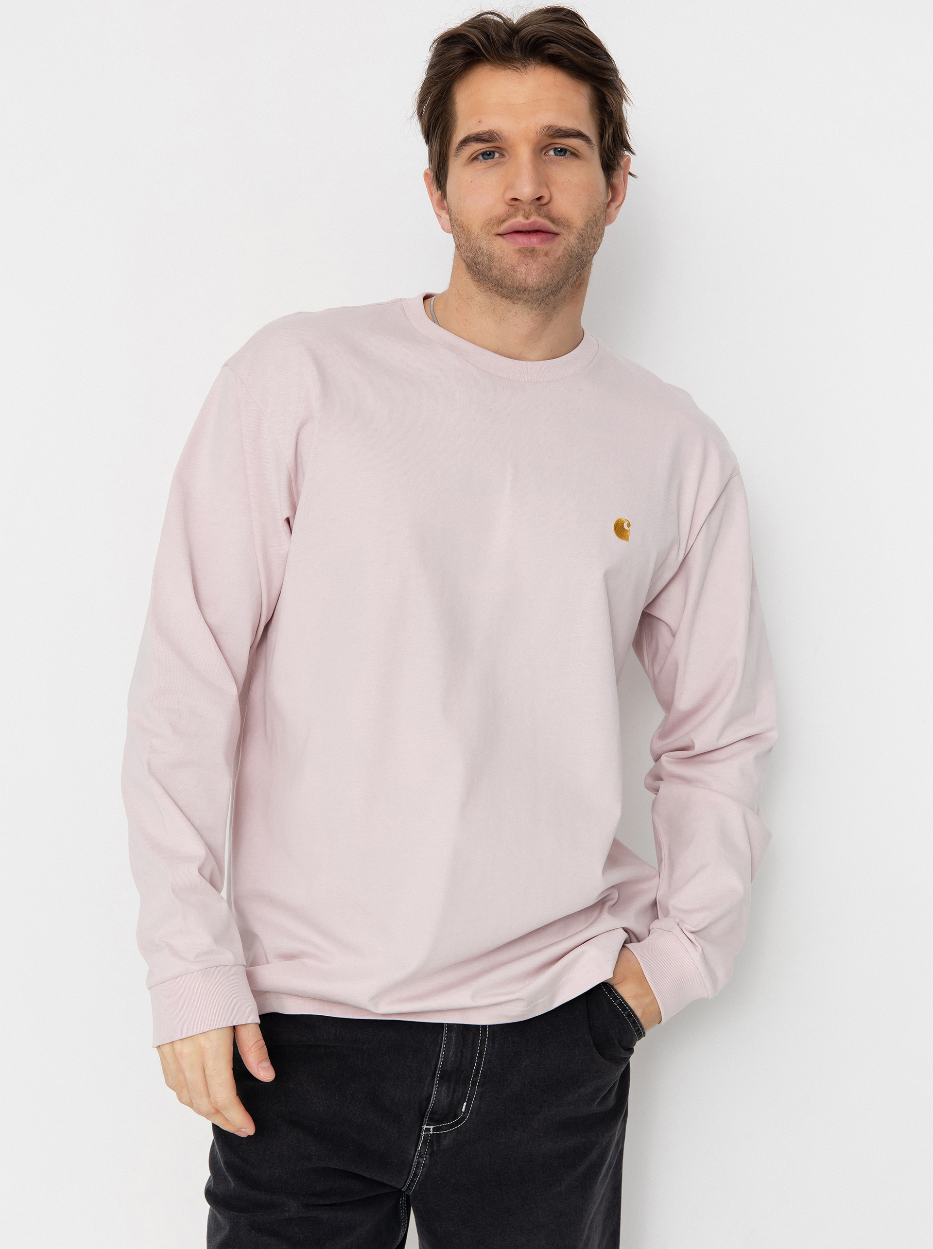 Longsleeve Carhartt WIP Chase (air pink/gold)