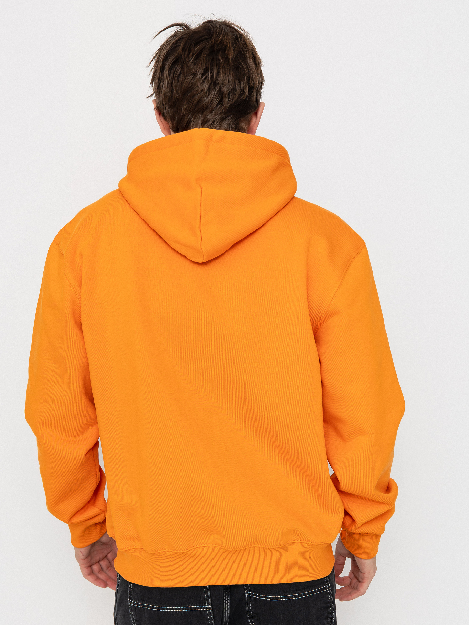 Hanorac cu glugă Carhartt WIP Carhartt HD (pumpkin/white)