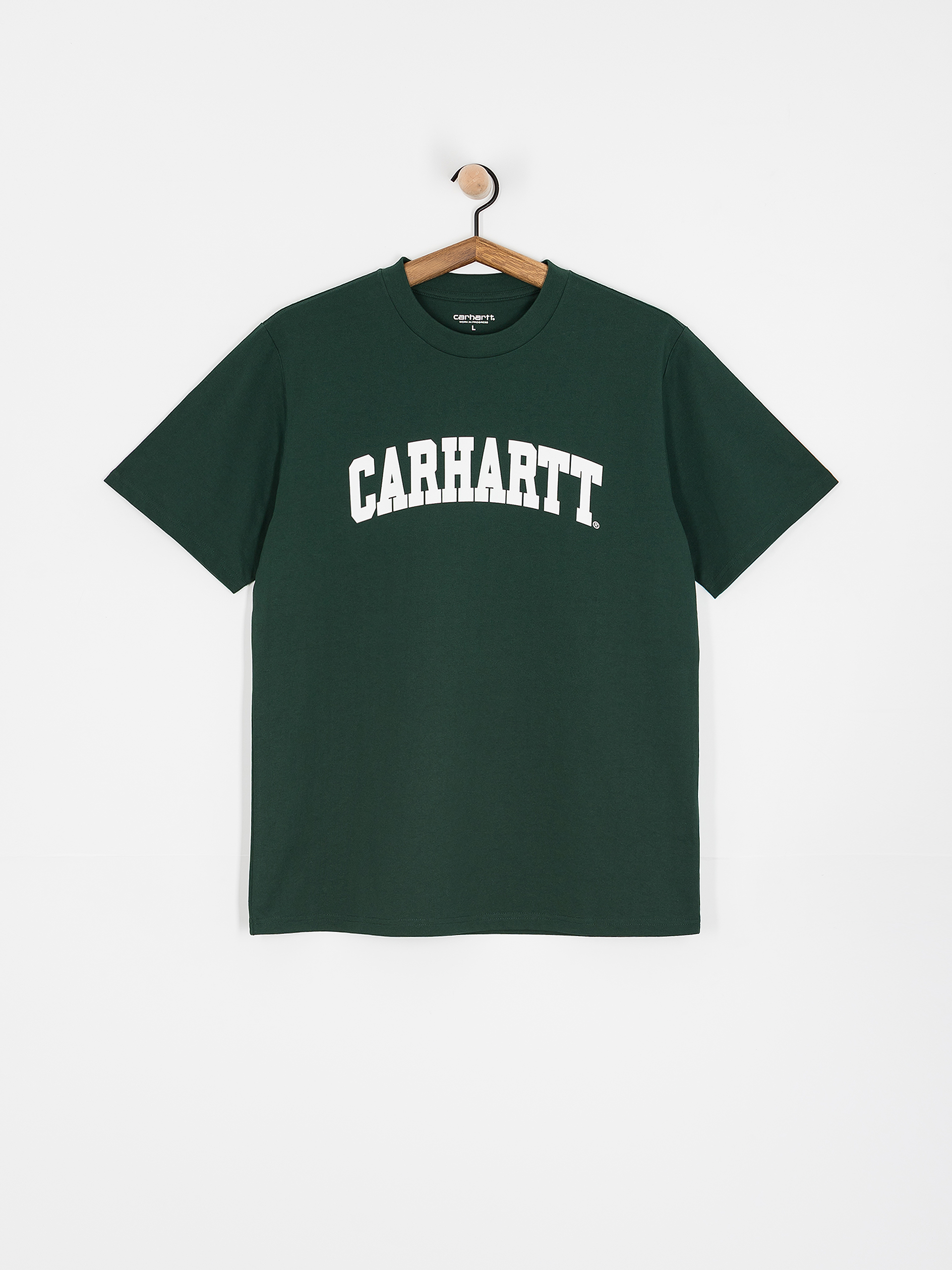 Tricou Carhartt WIP University (conifer/white)