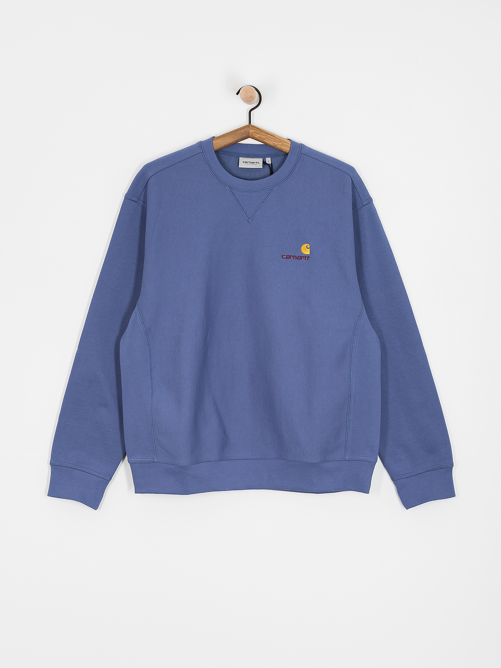 Hanorac Carhartt WIP American Script (blue iris)