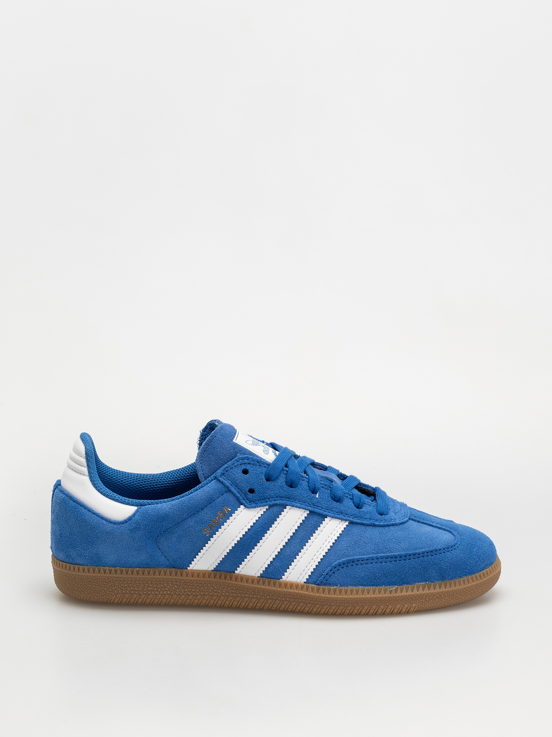 靴 ADIDAS SAMBA Pantofi adidas Samba Adv - albastru (blubir/ftwwht/goldme)