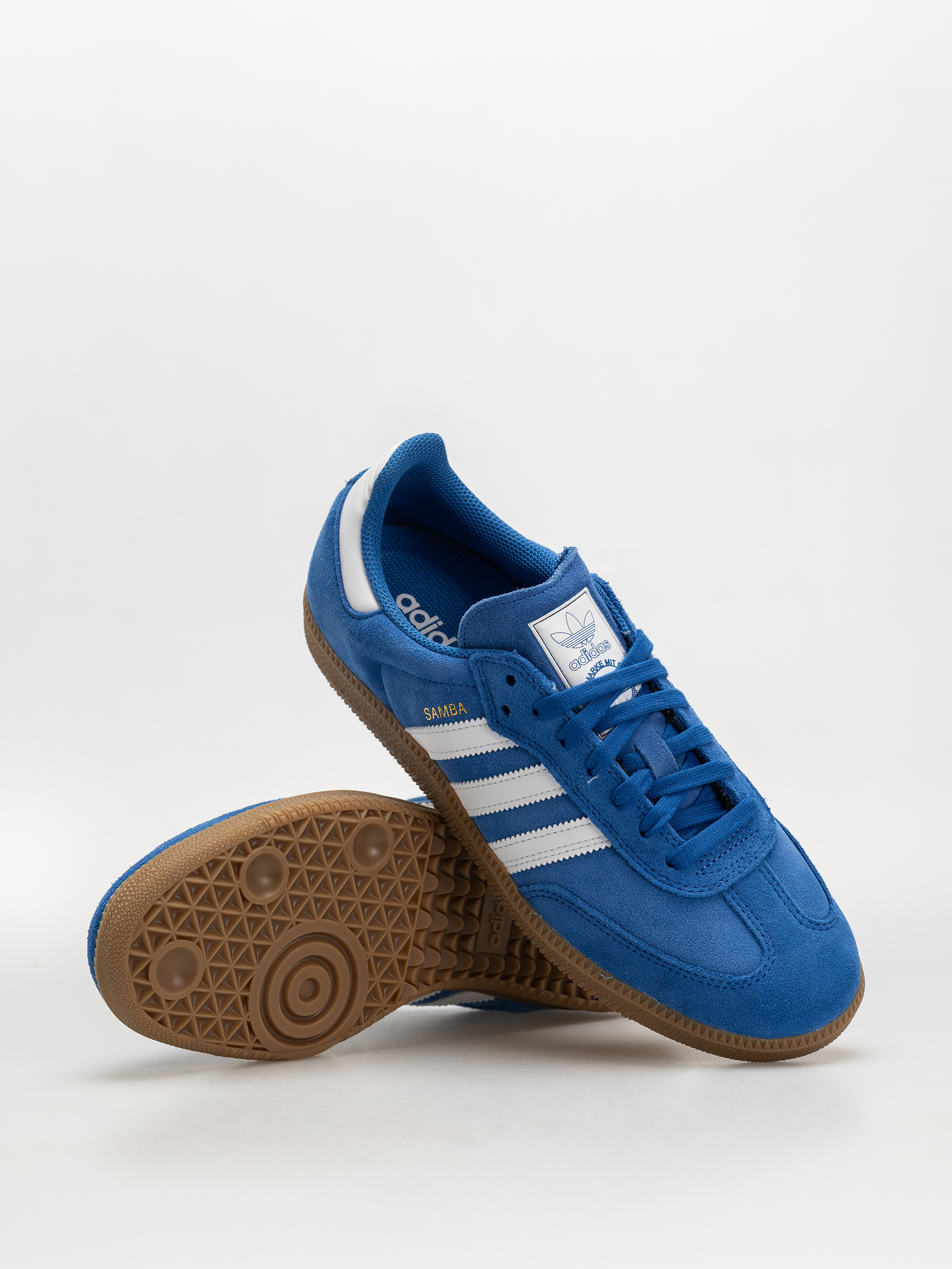 Pantofi adidas Samba Adv - albastru (blubir/ftwwht/goldme)
