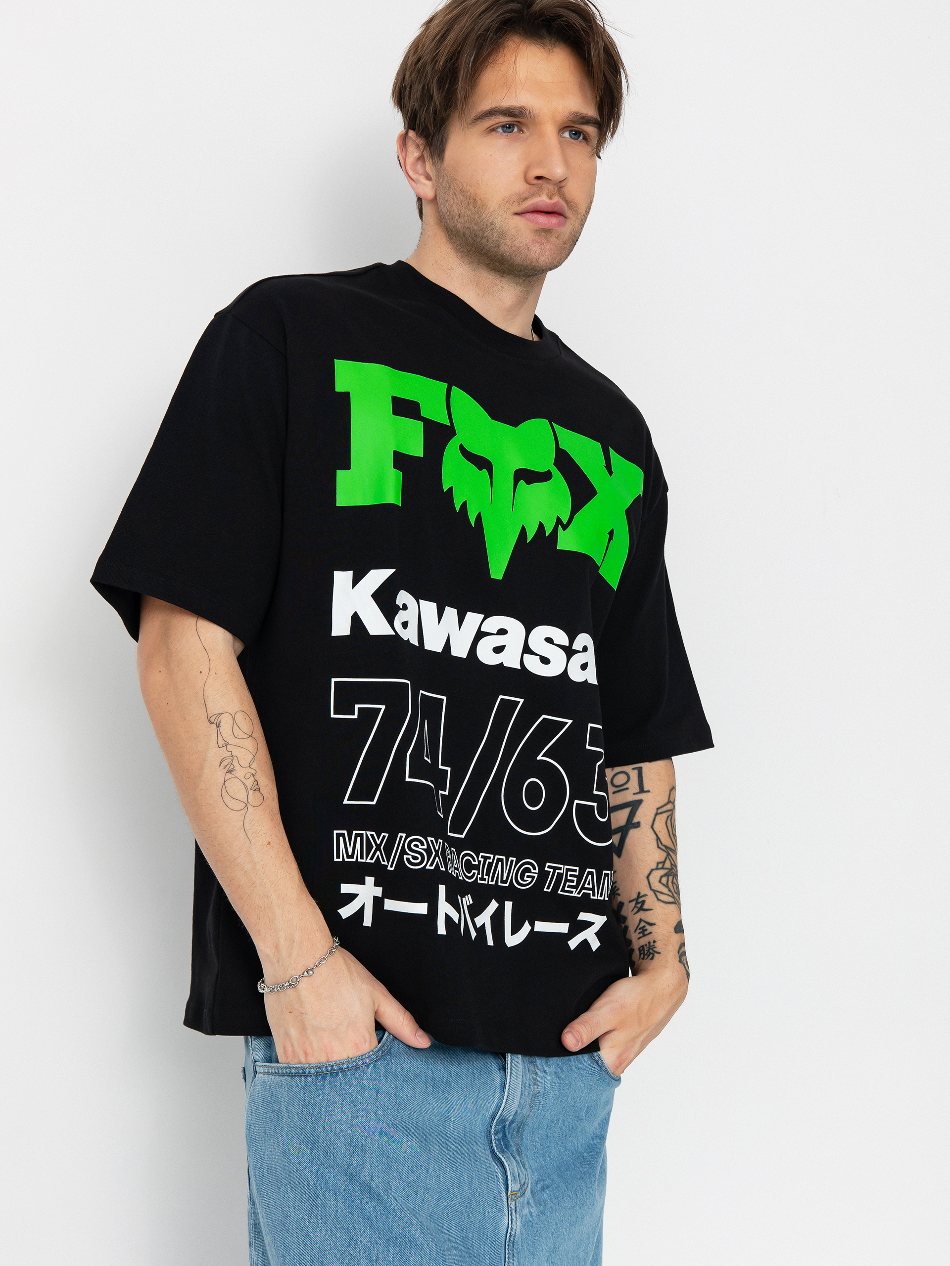 Tricou Fox Kawi Oversized (black)