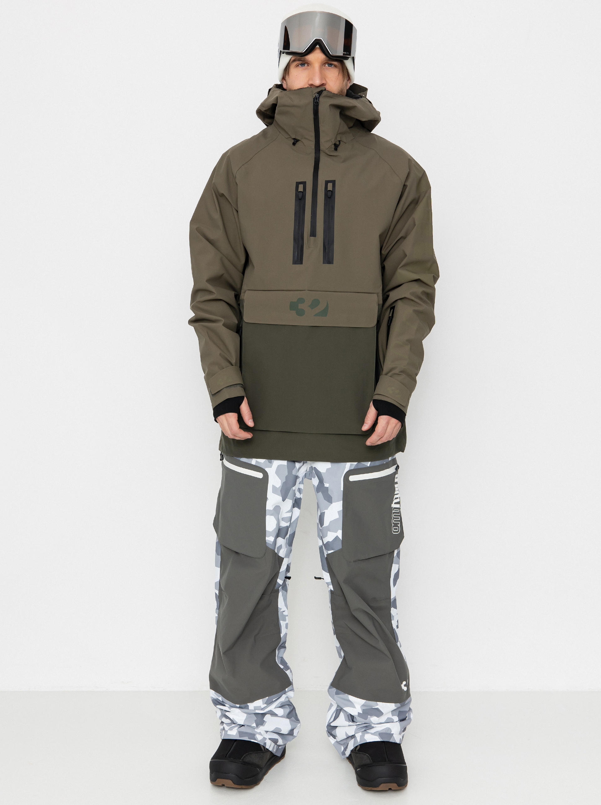 Geacu0103 de snowboard ThirtyTwo Light Anorak (military)