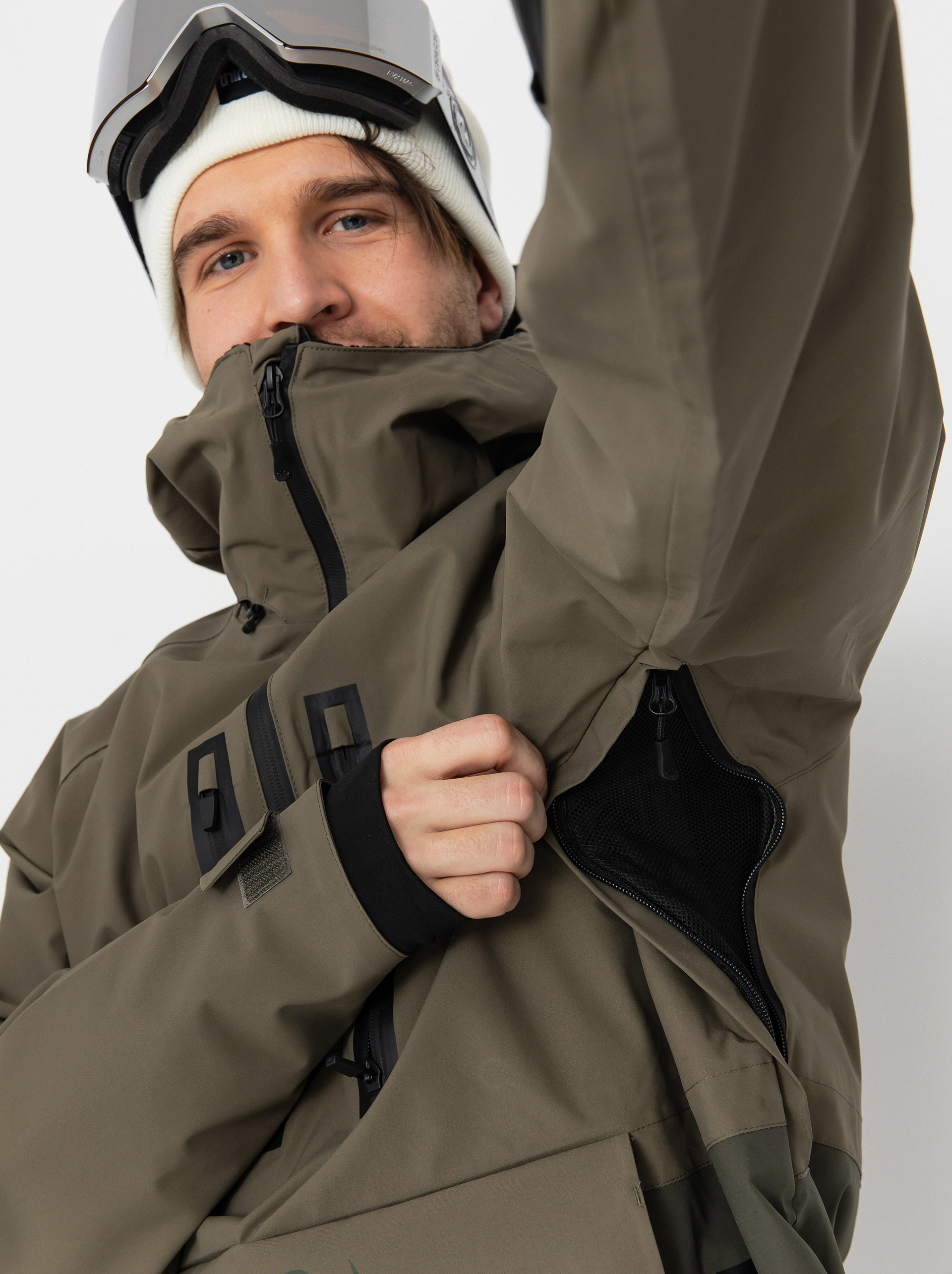 Pentru bărbați Geacă de snowboard ThirtyTwo Light Anorak (military)