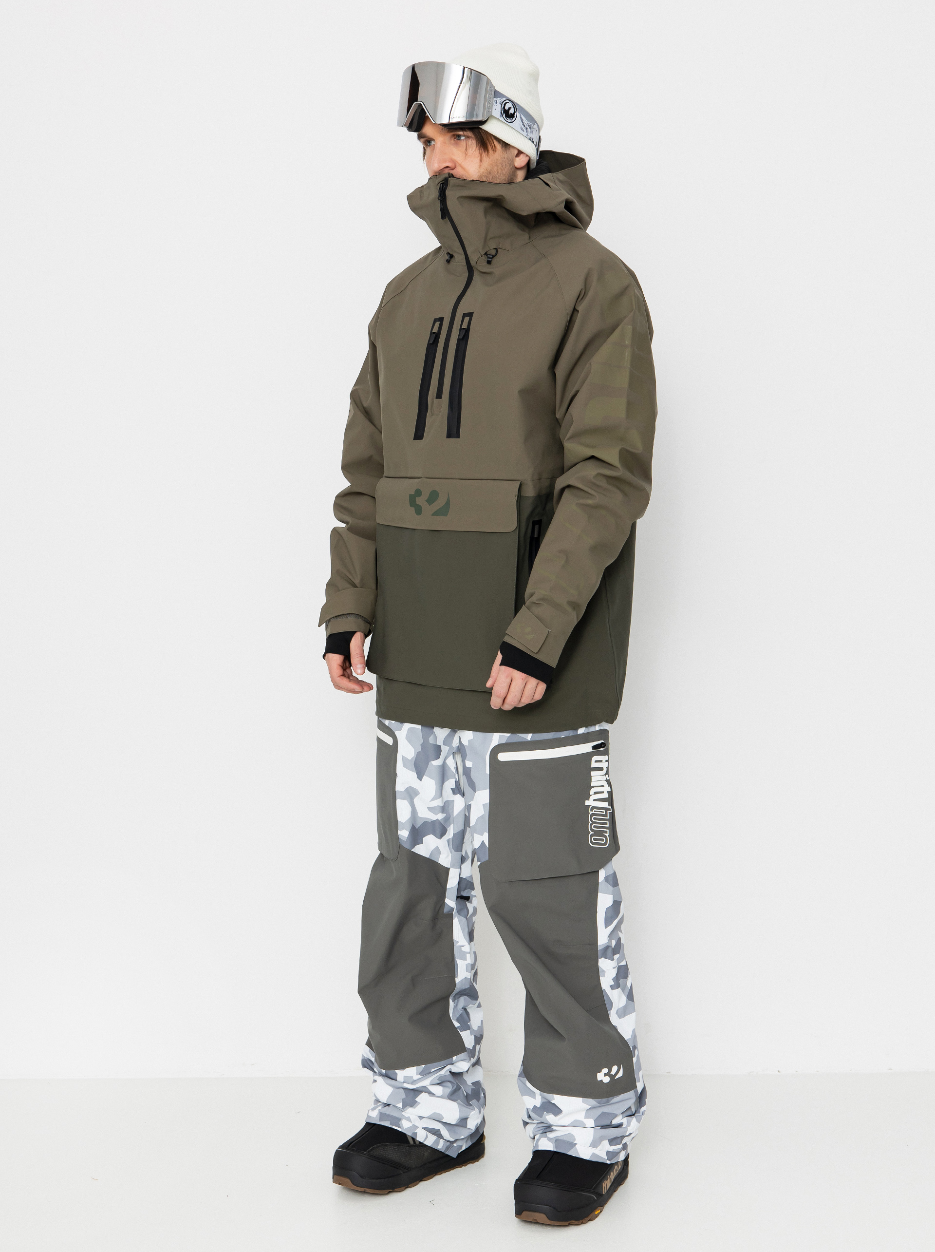 Pentru bărbați Geacă de snowboard ThirtyTwo Light Anorak (military)