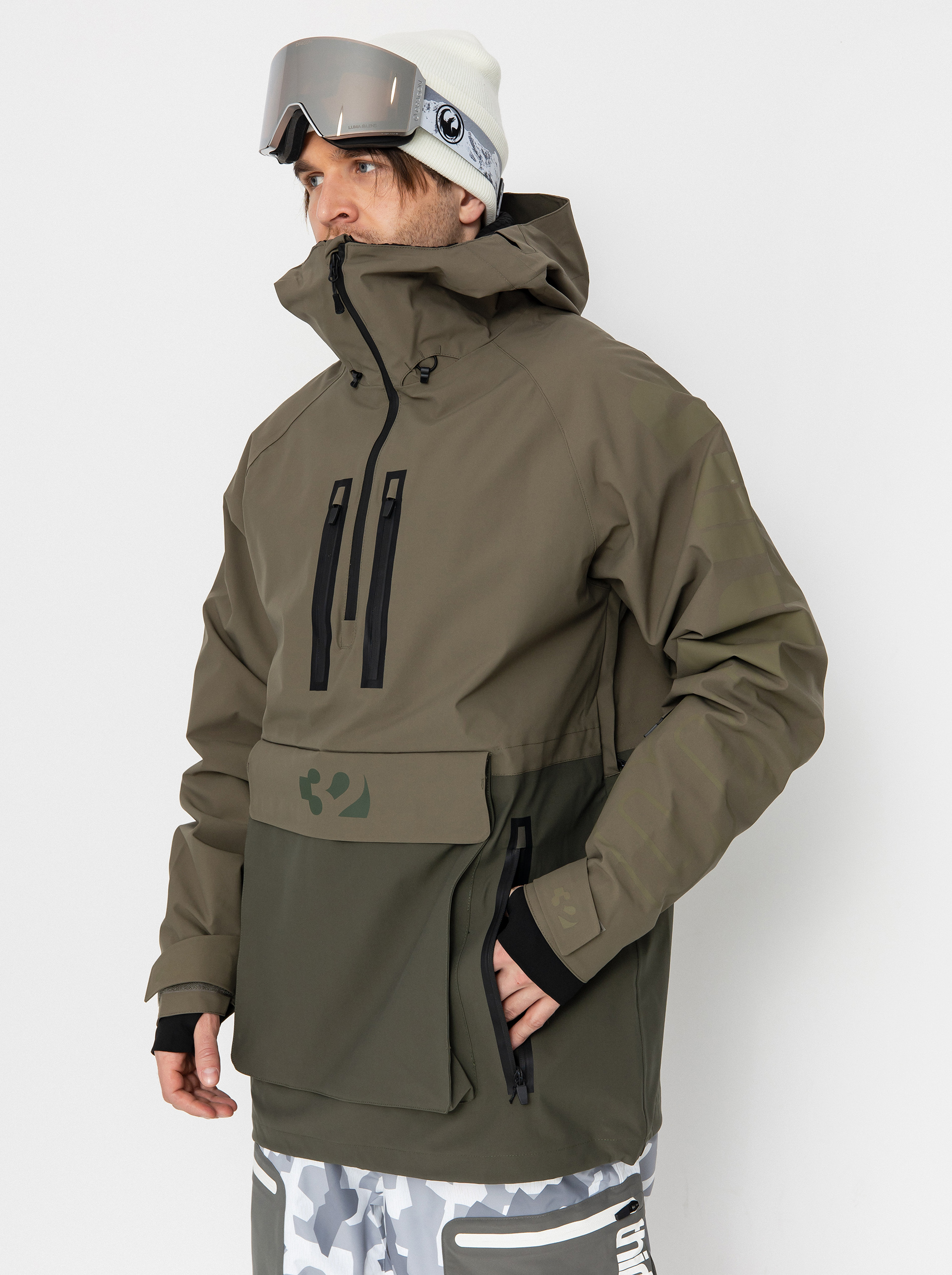 Pentru bărbați Geacă de snowboard ThirtyTwo Light Anorak (military)