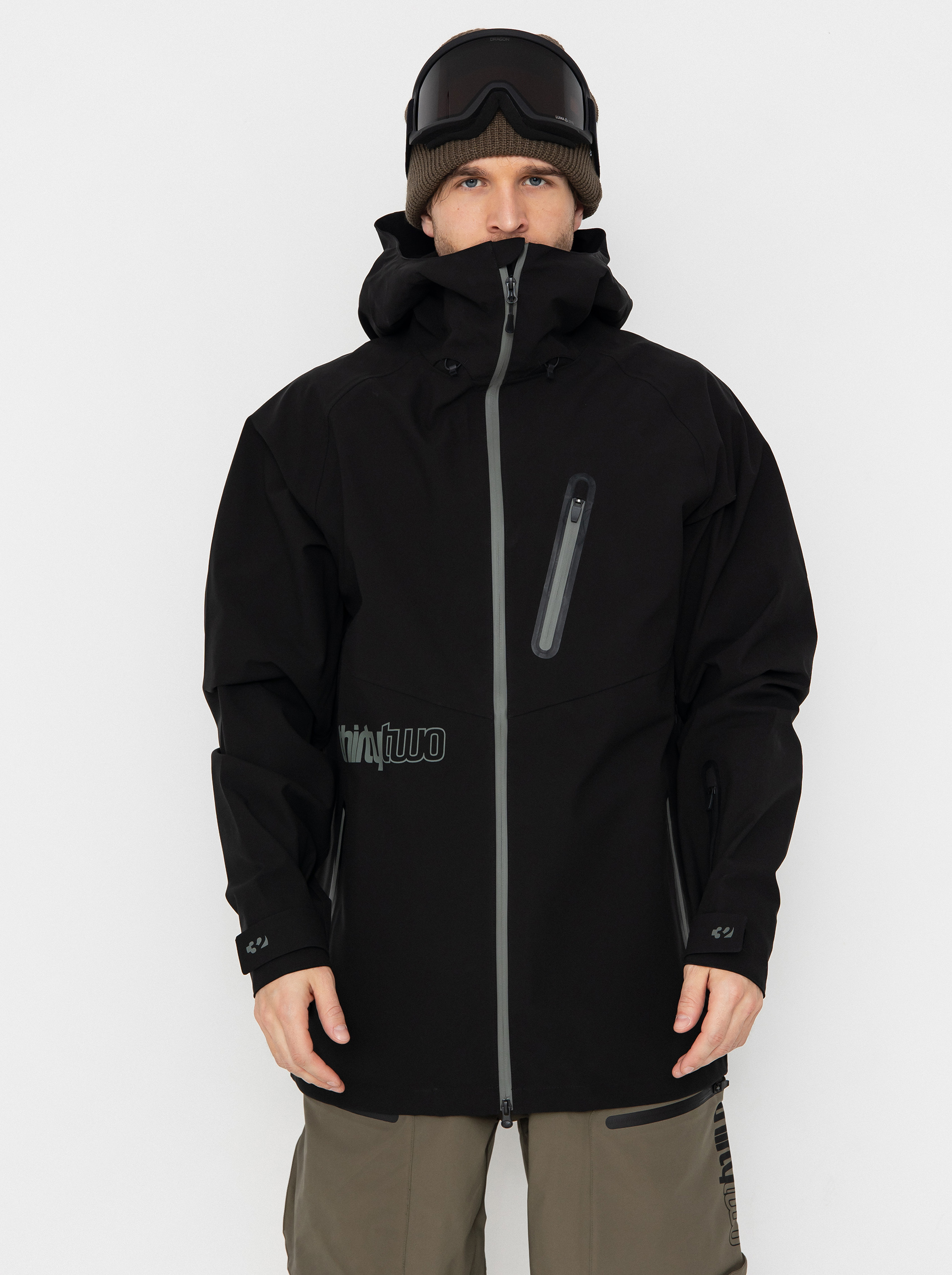 Pentru bărbați Geacă de snowboard ThirtyTwo Grasser (black)