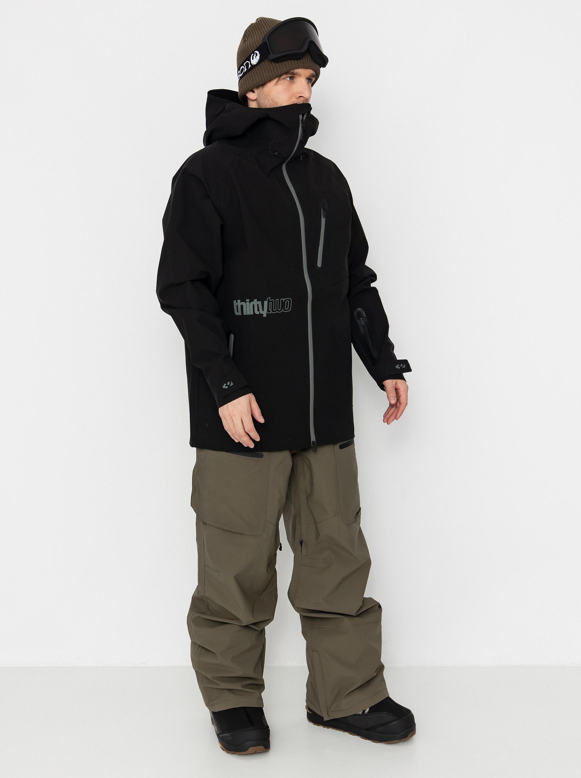 Pentru bărbați Geacă de snowboard ThirtyTwo Grasser (black)
