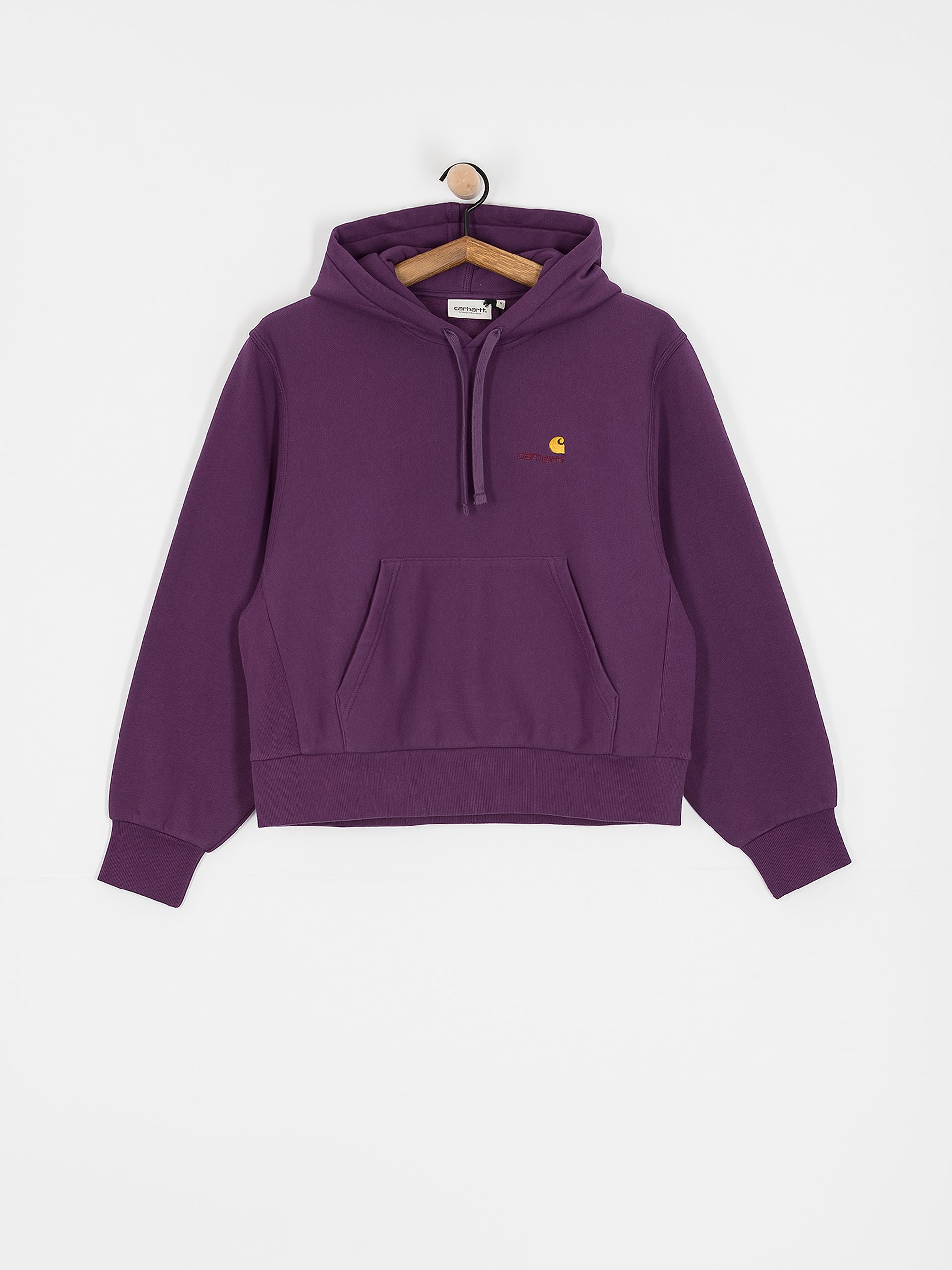 Hanorac cu glugă Carhartt WIP American Script HD Wmn (huckleberry)