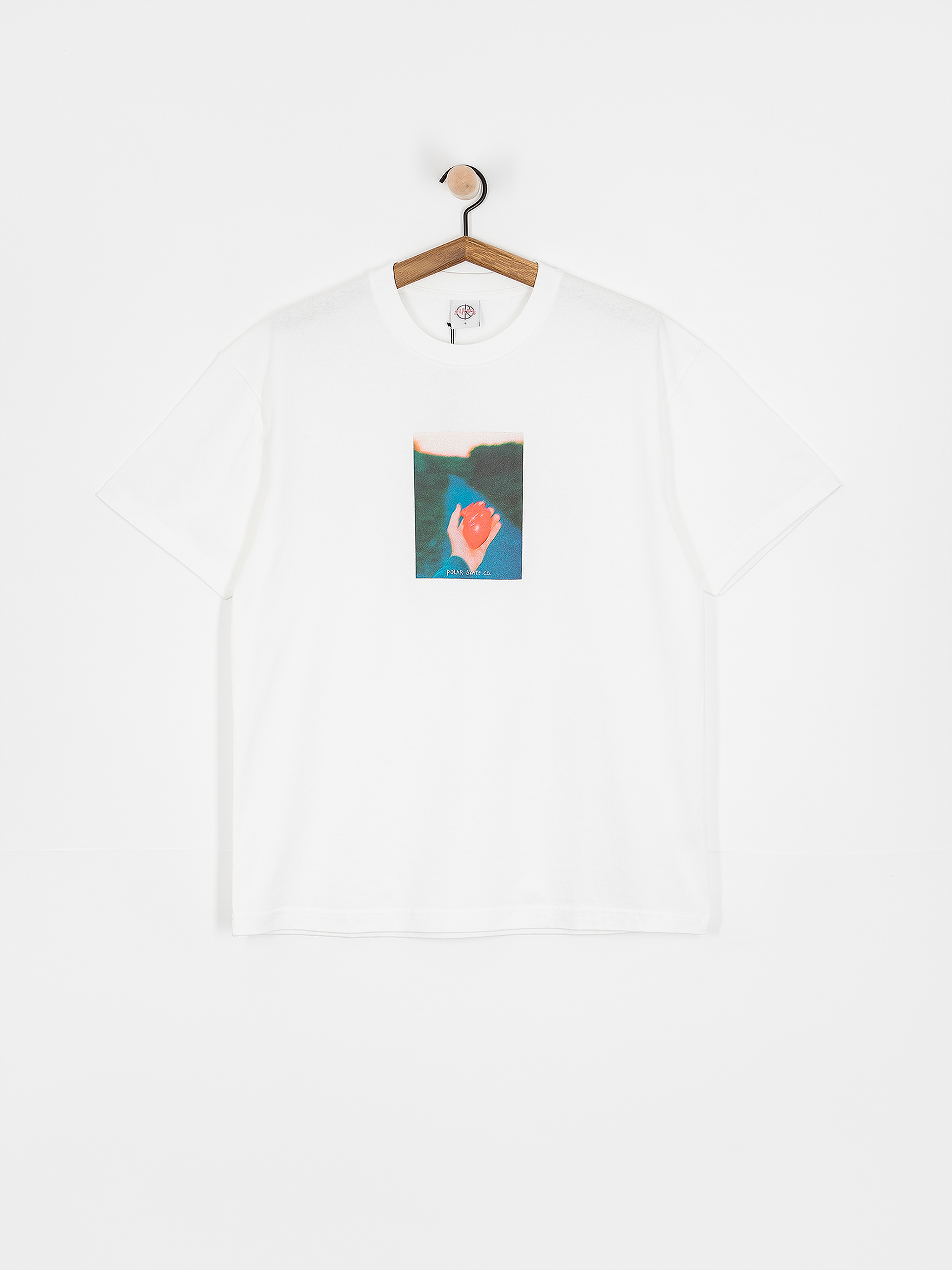 Tricou Polar Skate Heart In Hand (white)