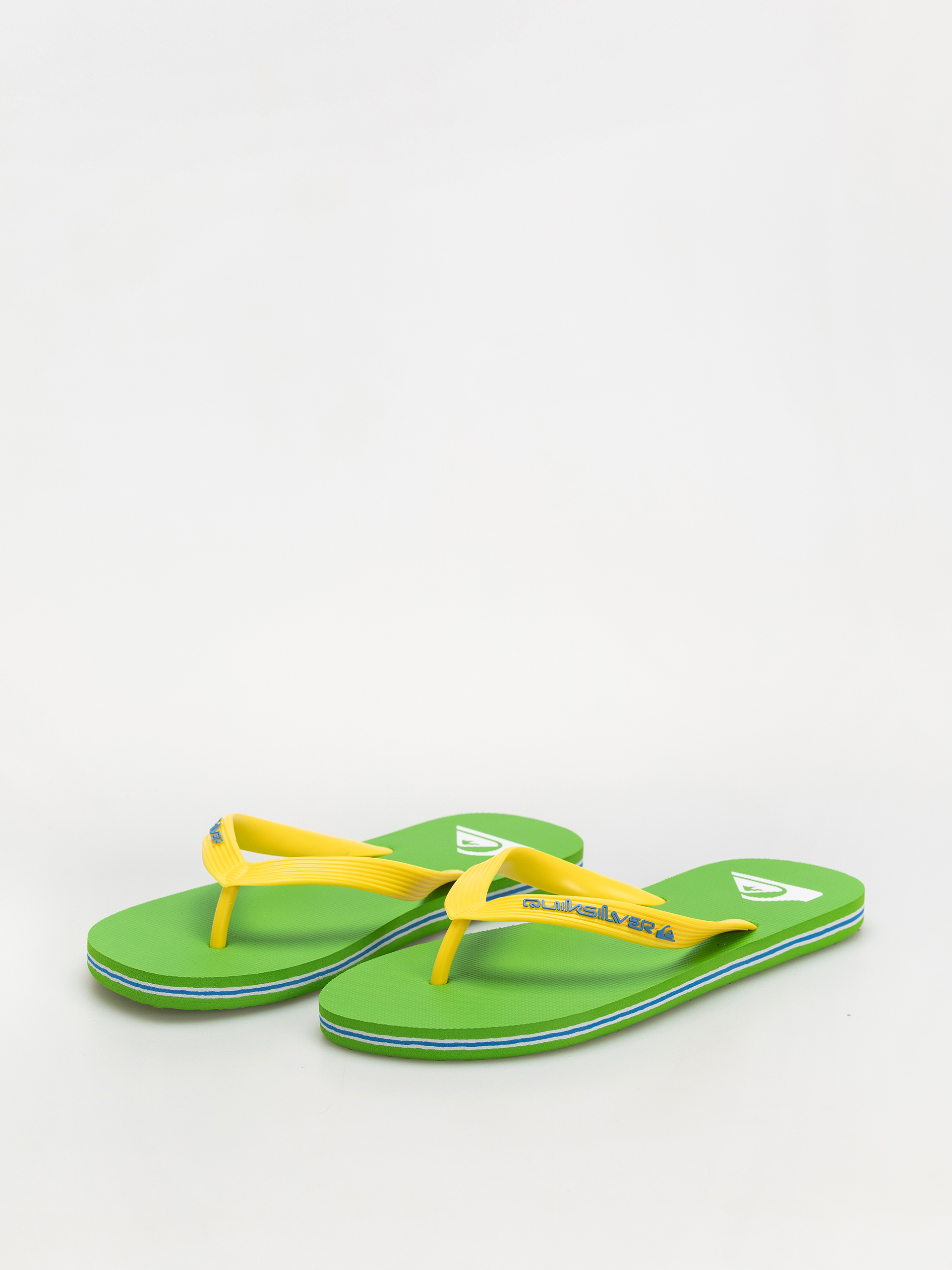 papuci de plajă Quiksilver Molokai Core (green/yellow)