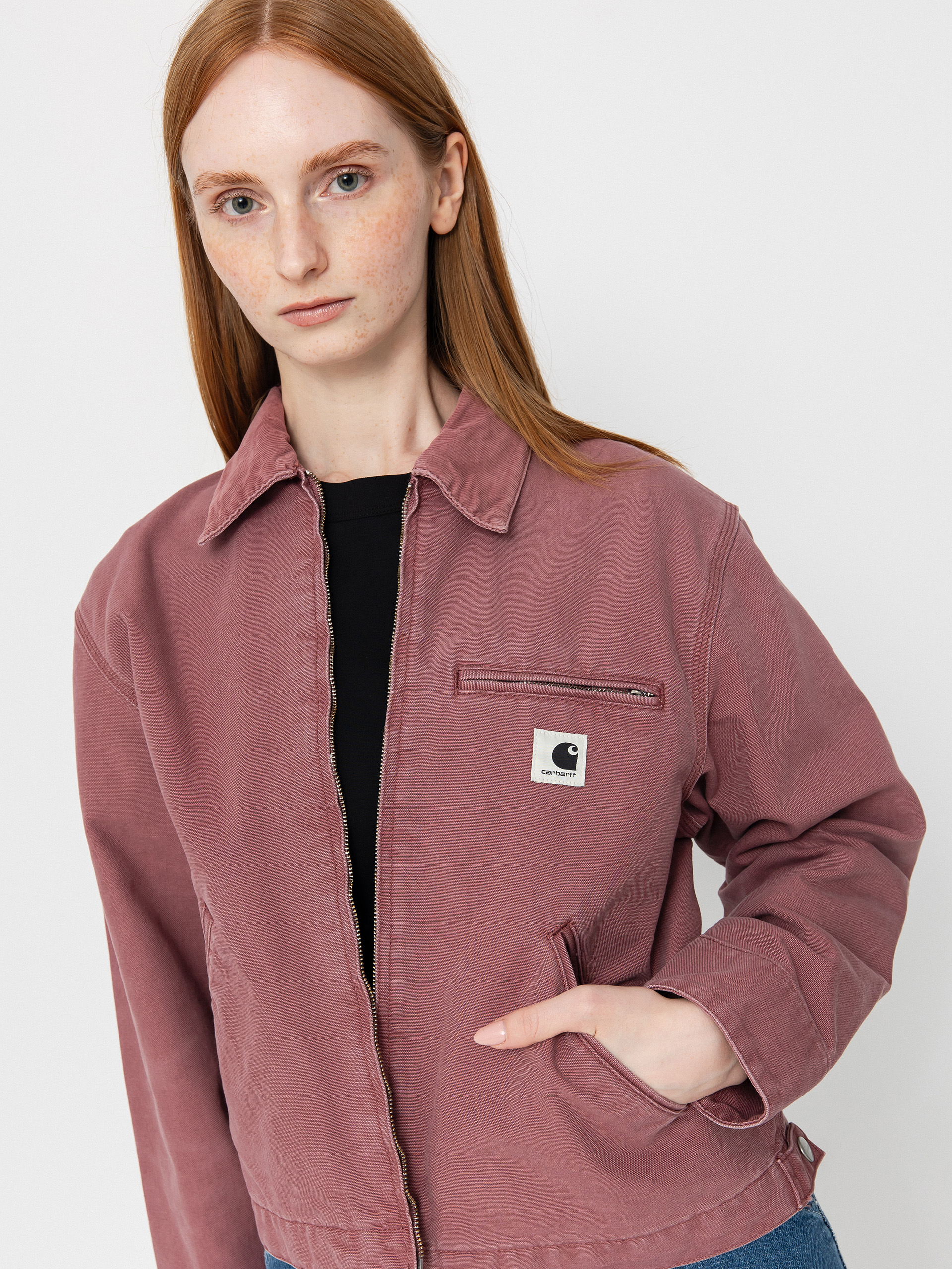 Geacă Carhartt WIP OG Detroit Wmn (dusky pink/dusky pink)