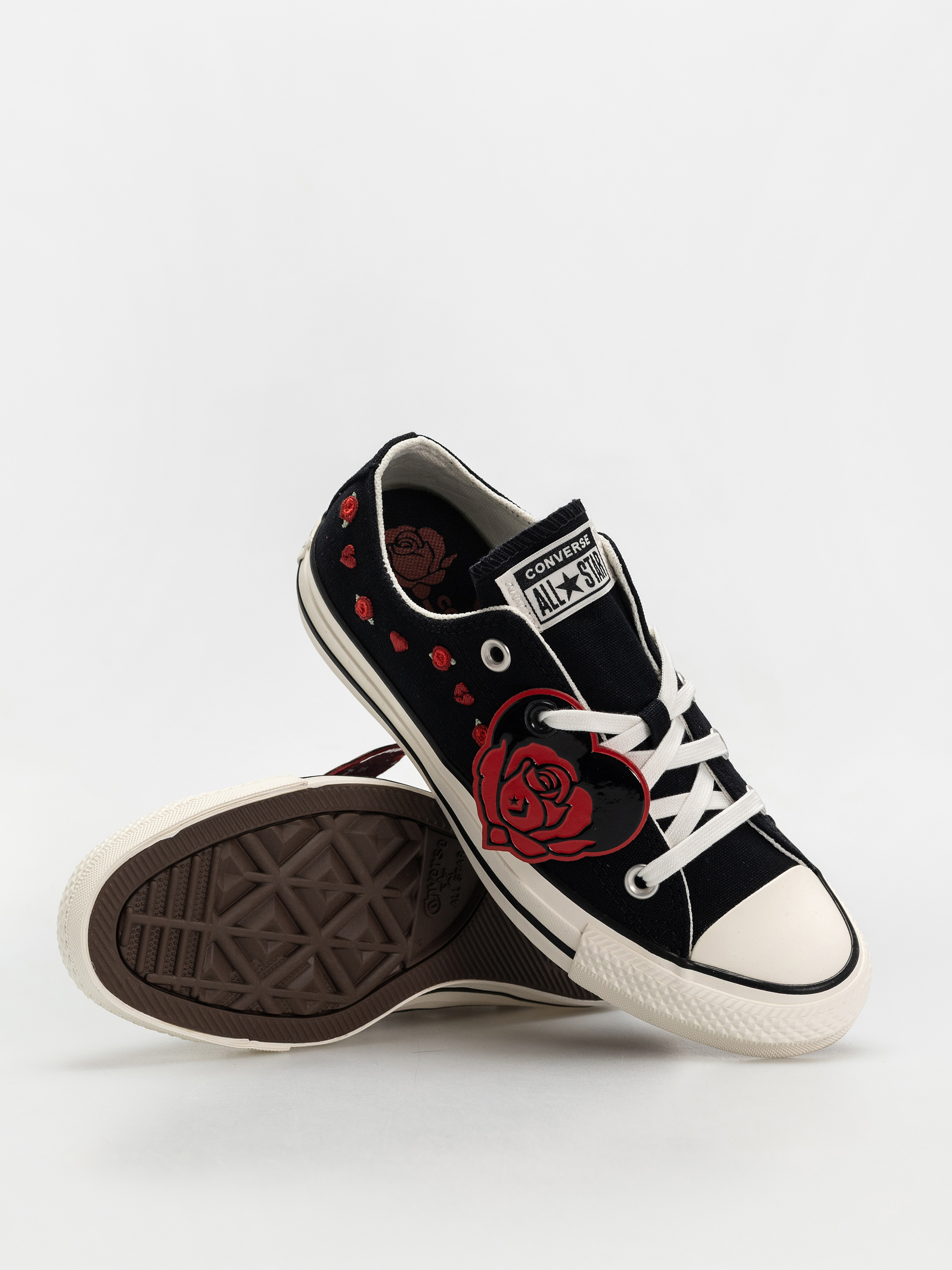 Teniși Converse Chuck Taylor All Star Ox Wmn (black/red/egret)