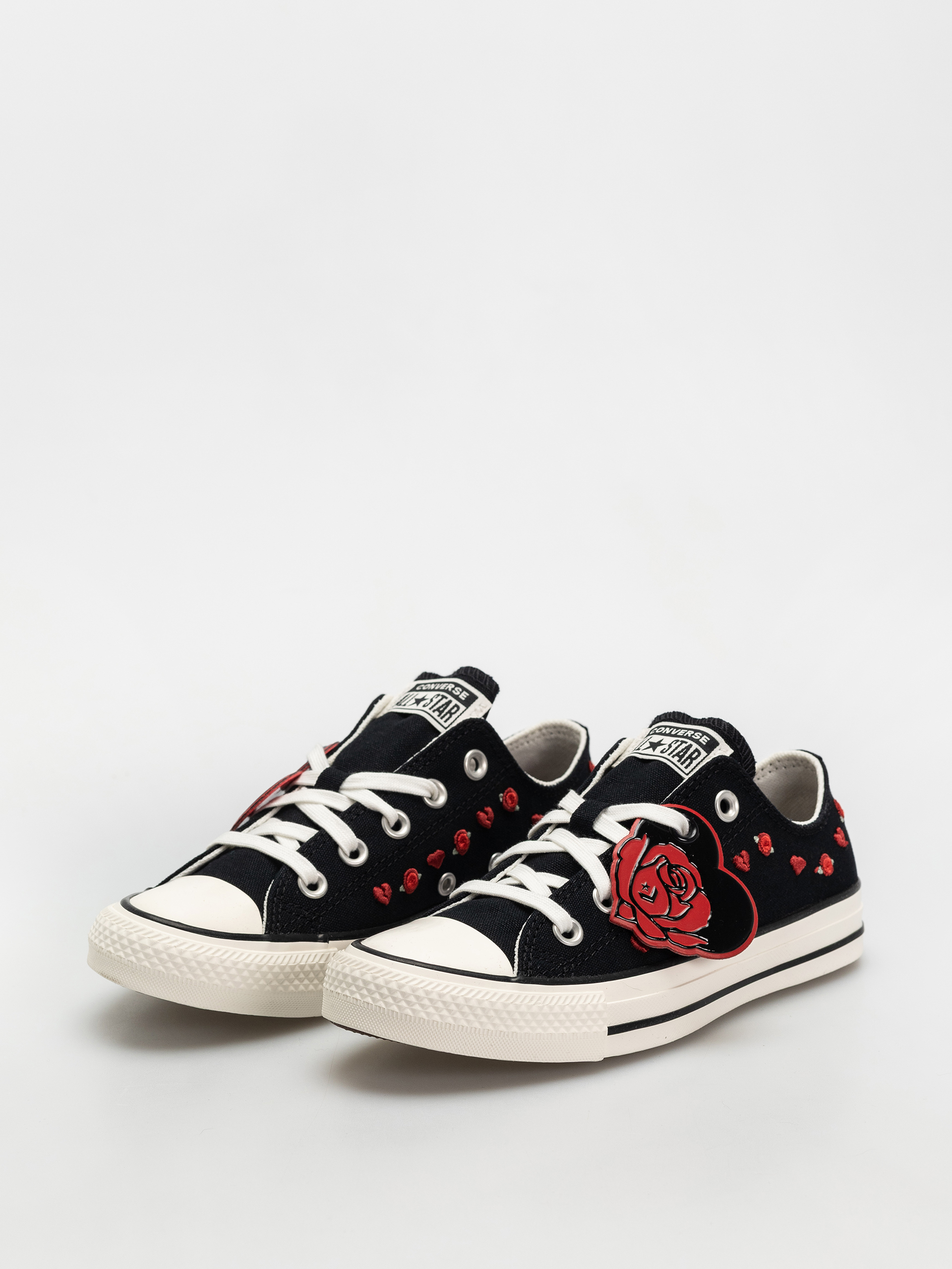 Teniși Converse Chuck Taylor All Star Ox Wmn (black/red/egret)