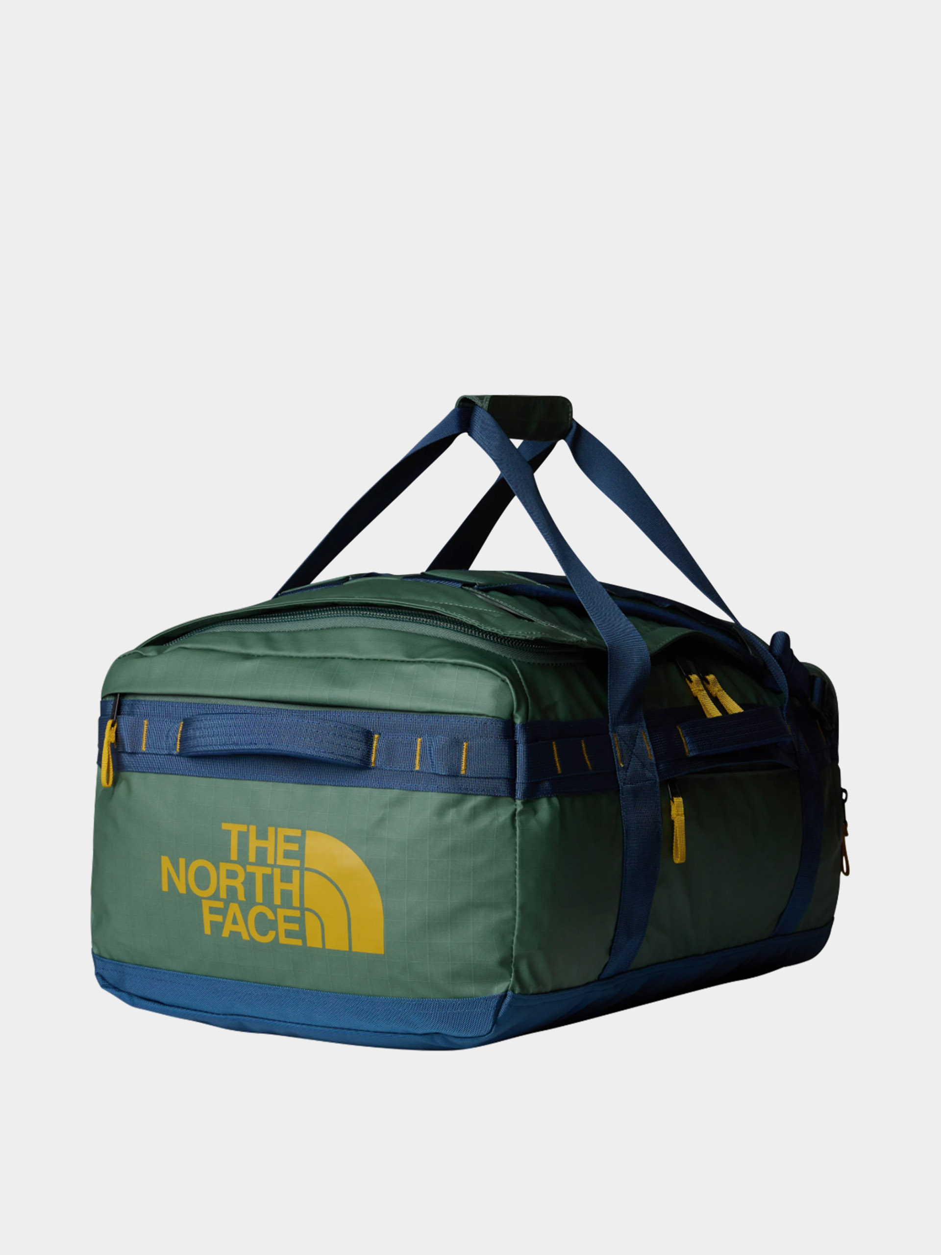 Geantă The North Face Base Camp Voyager Duffel 62L (duck green/shady blue)