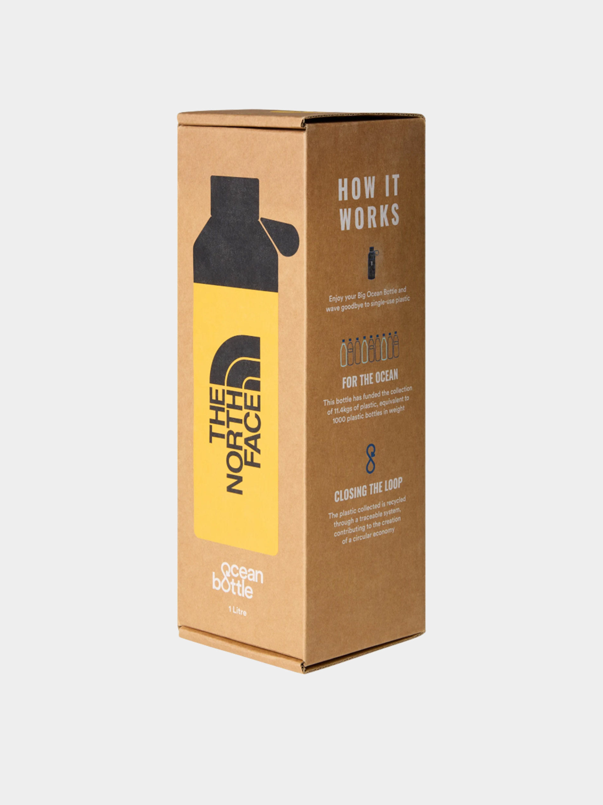 Sticla The North Face Water Bottle 1L (summit gold/tnf black)