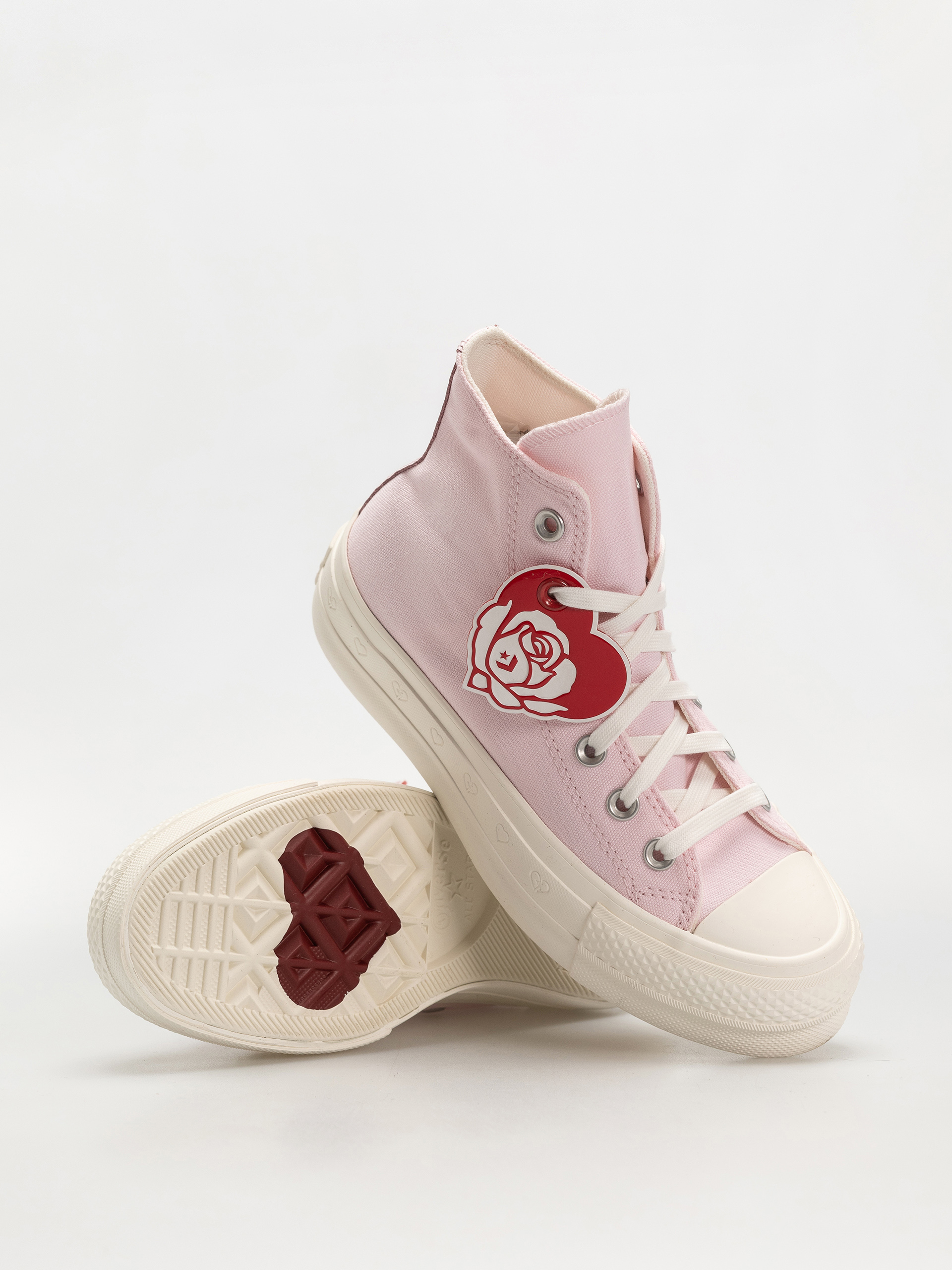 Teniși Converse Chuck 70 Lift Hi Wmn (sugar berry/egret/sugar berry)