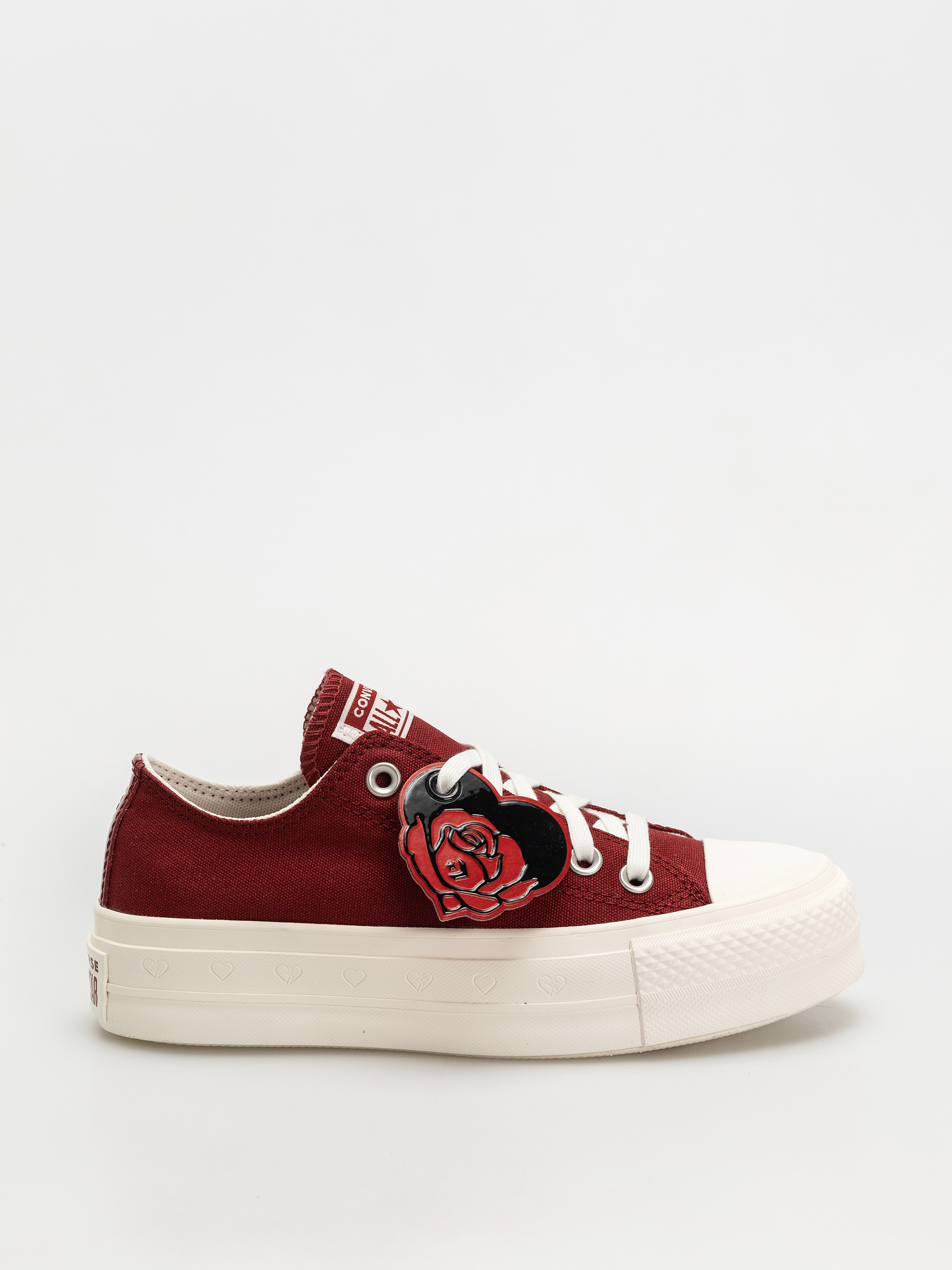 Teniși Converse Chuck Taylor All Star Lift Ox Wmn (park red/vintage white/egret)