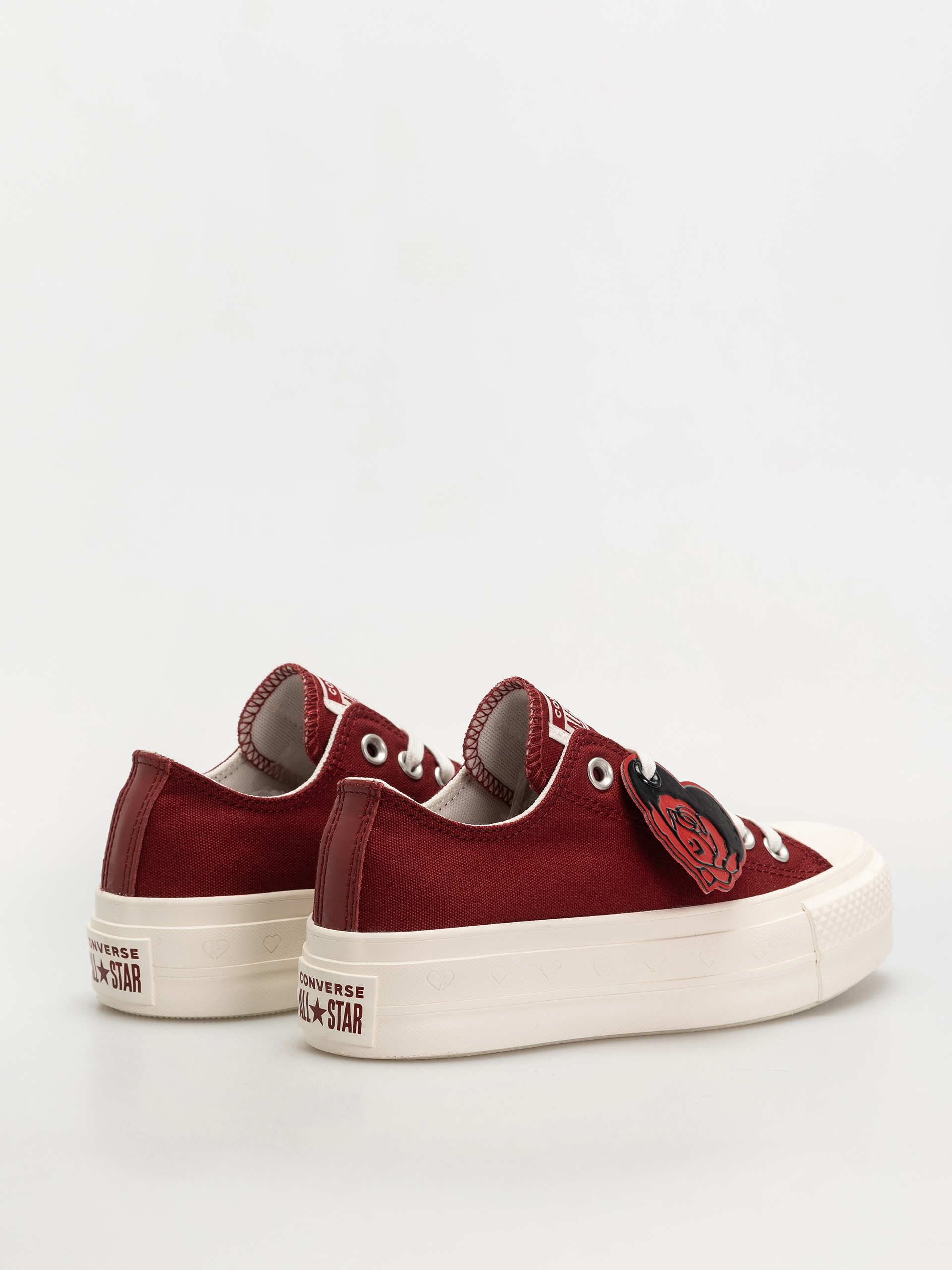 Teniși Converse Chuck Taylor All Star Lift Ox Wmn (park red/vintage white/egret)