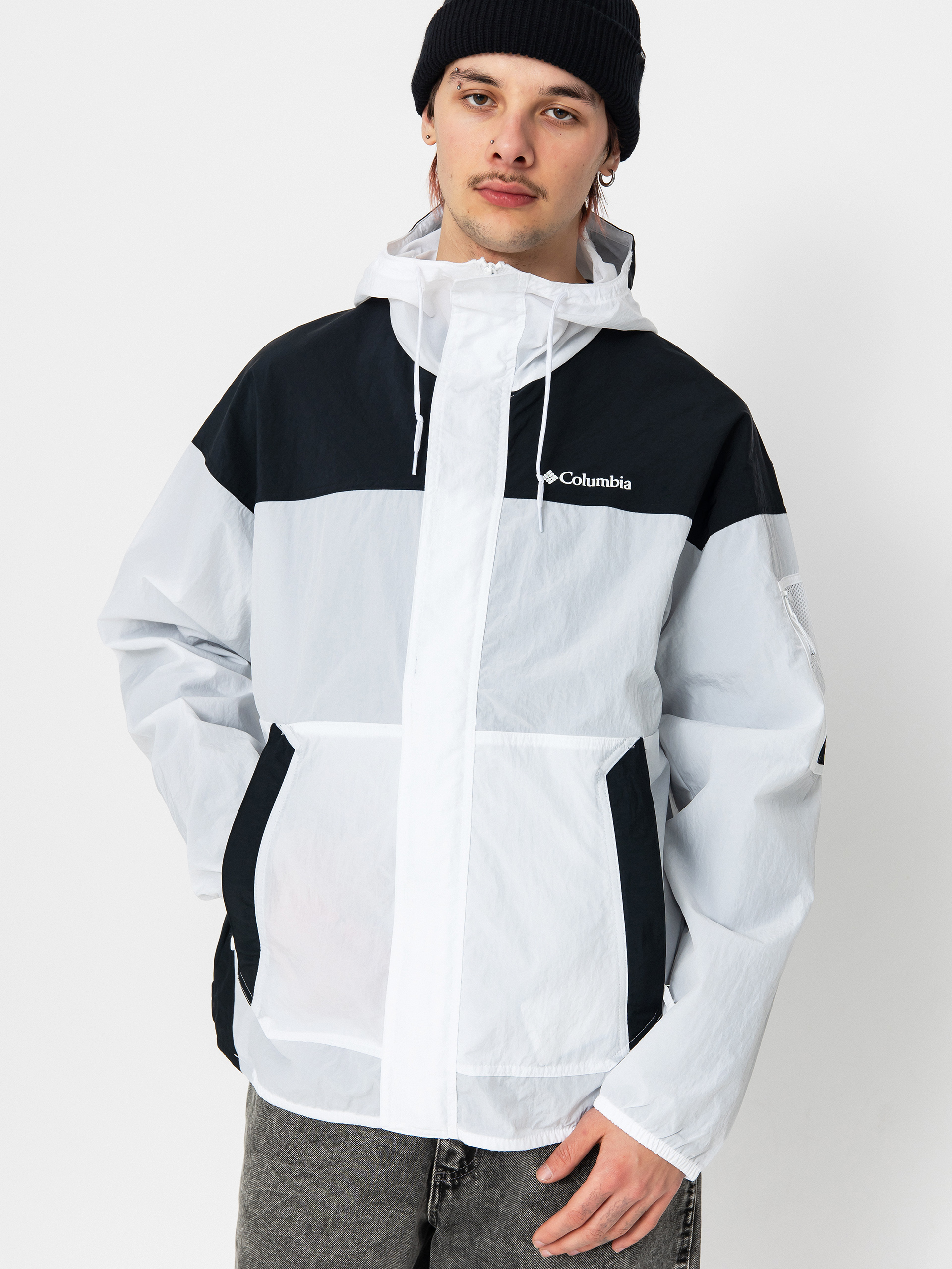 Geacă Columbia Challenger II Windbreaker (white/black)