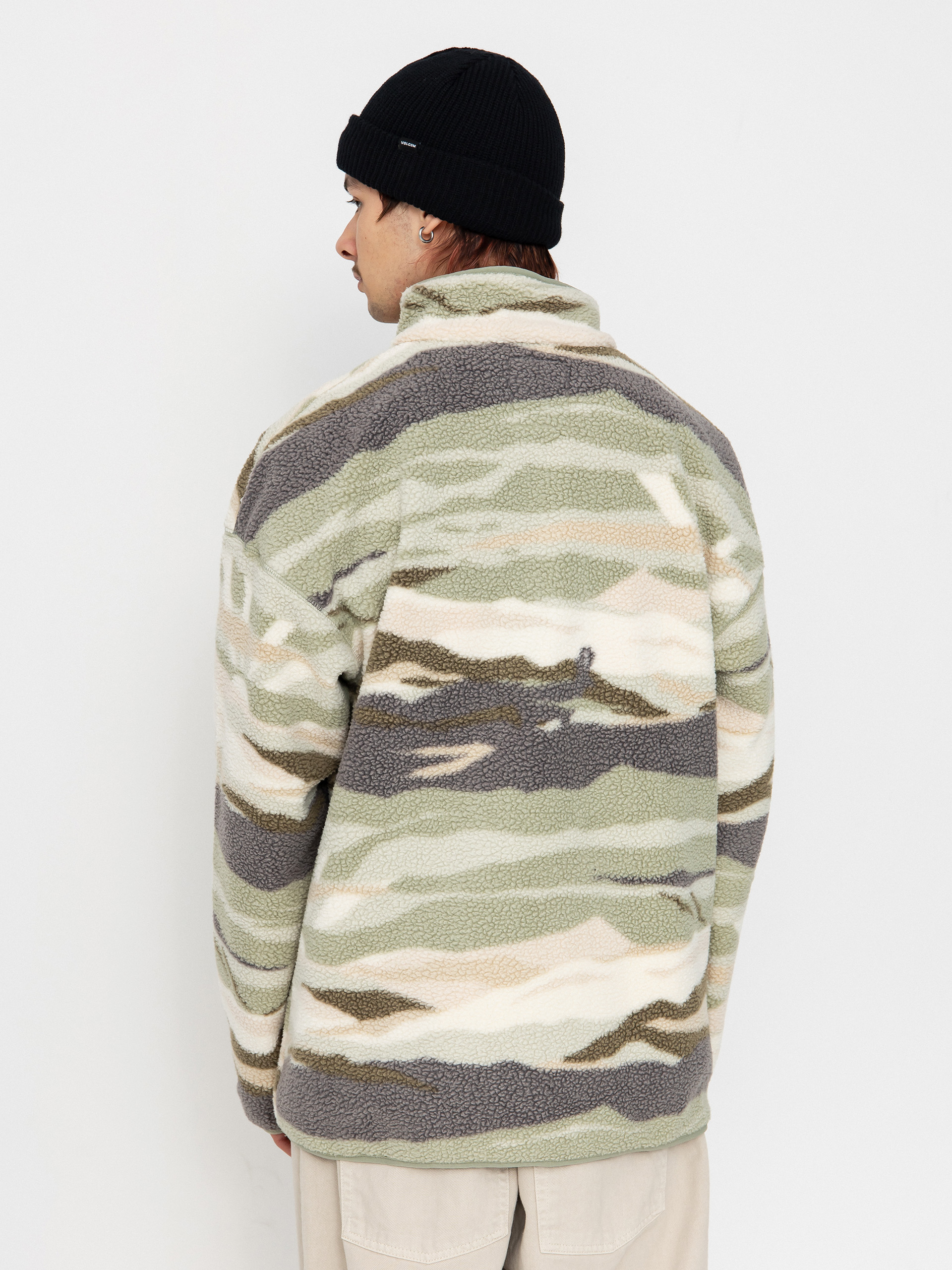 Pentru bărbați Hanorac din fleece Columbia Helvetia II Printed Half Snap (safari rouge va)