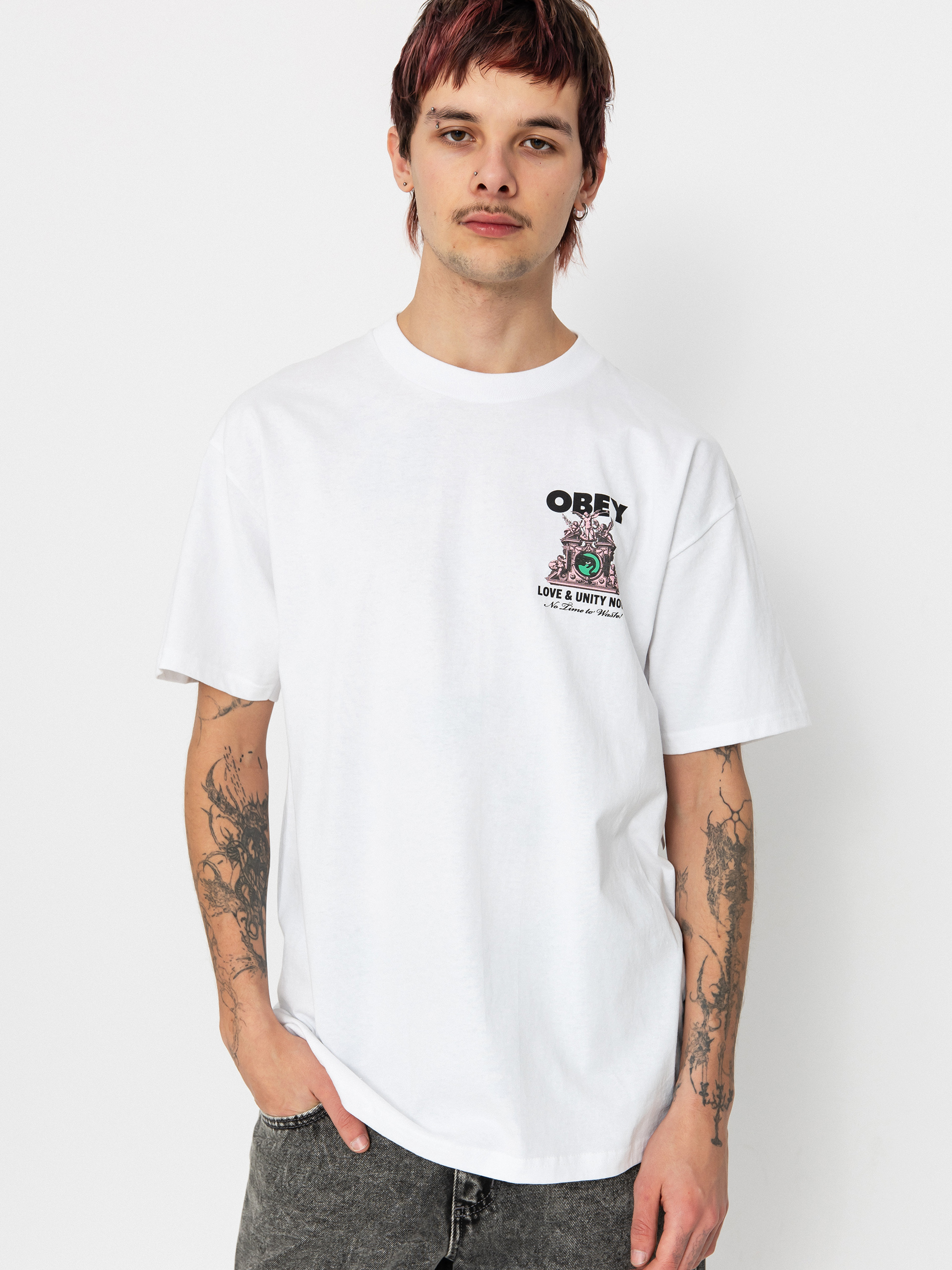 Tricou OBEY Love & Unity Now (white)