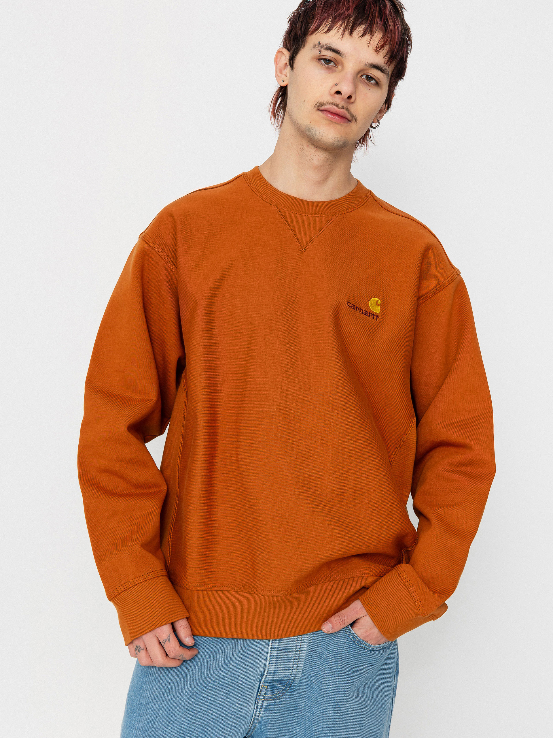 Hanorac Carhartt WIP American Script (sienna)