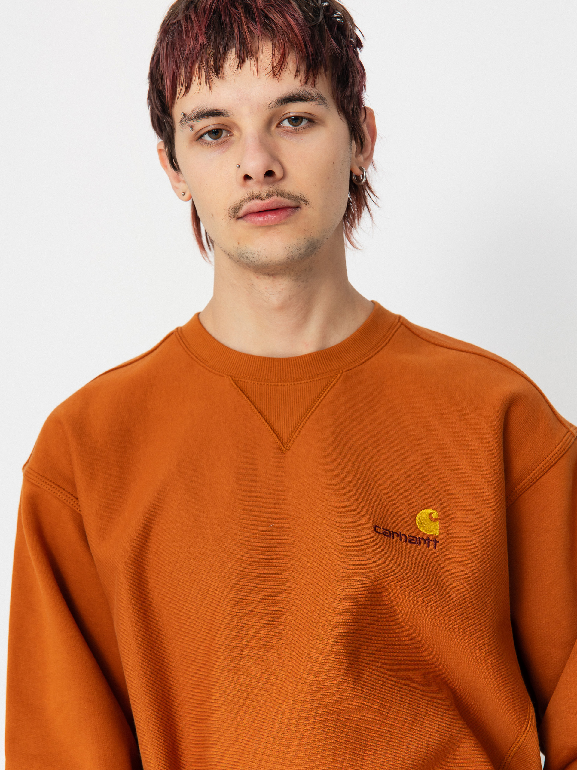 Hanorac Carhartt WIP American Script (sienna)