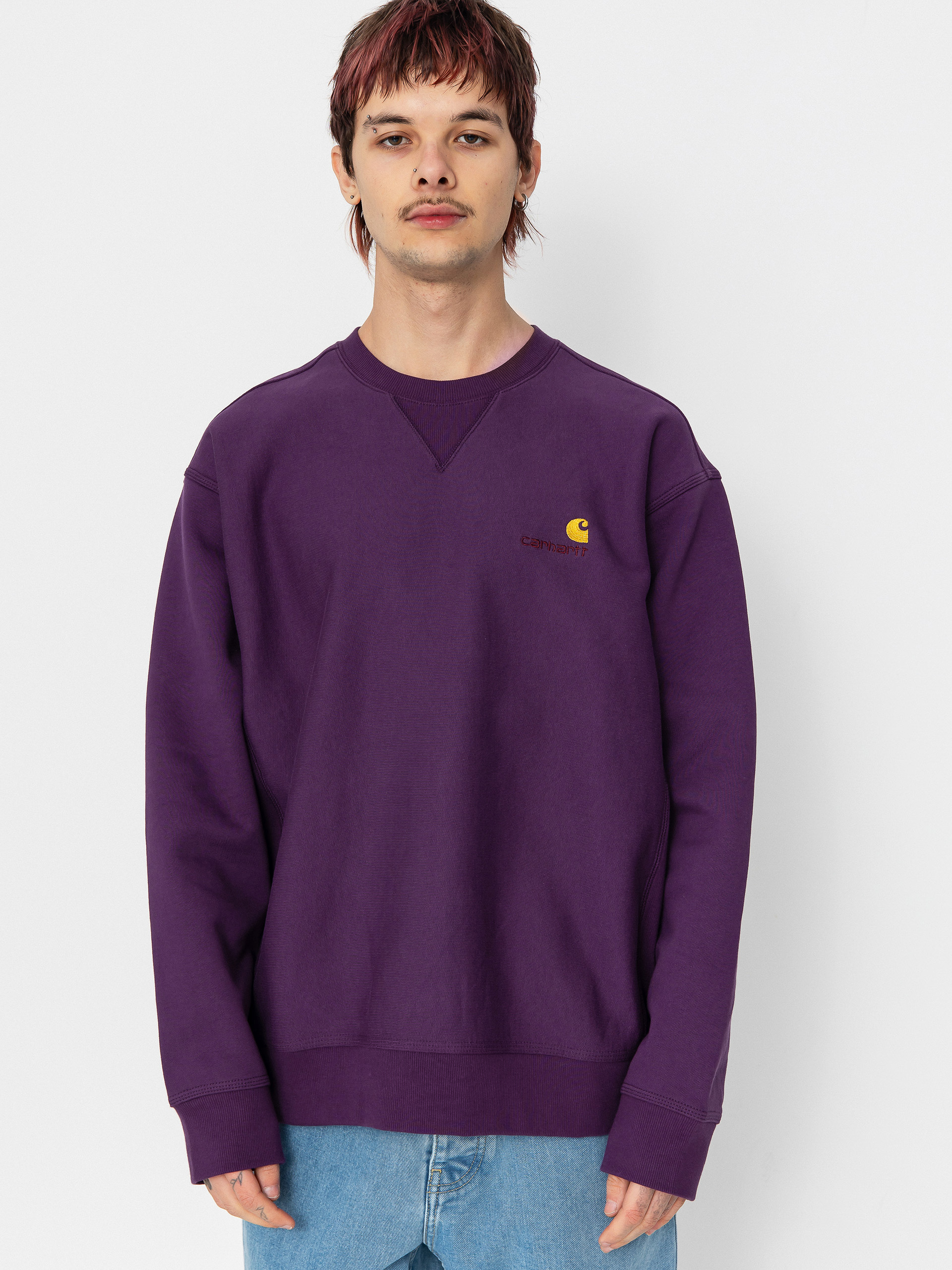 Hanorac Carhartt WIP American Script (huckleberry)