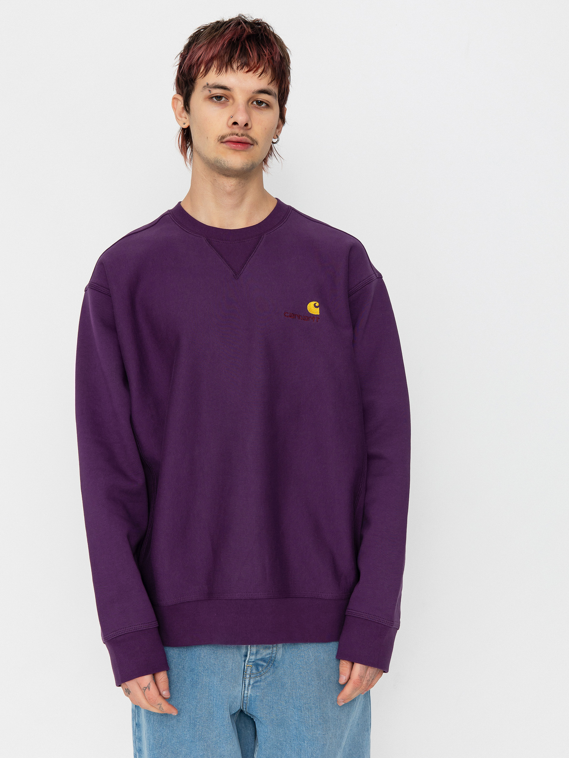 Hanorac Carhartt WIP American Script (huckleberry)