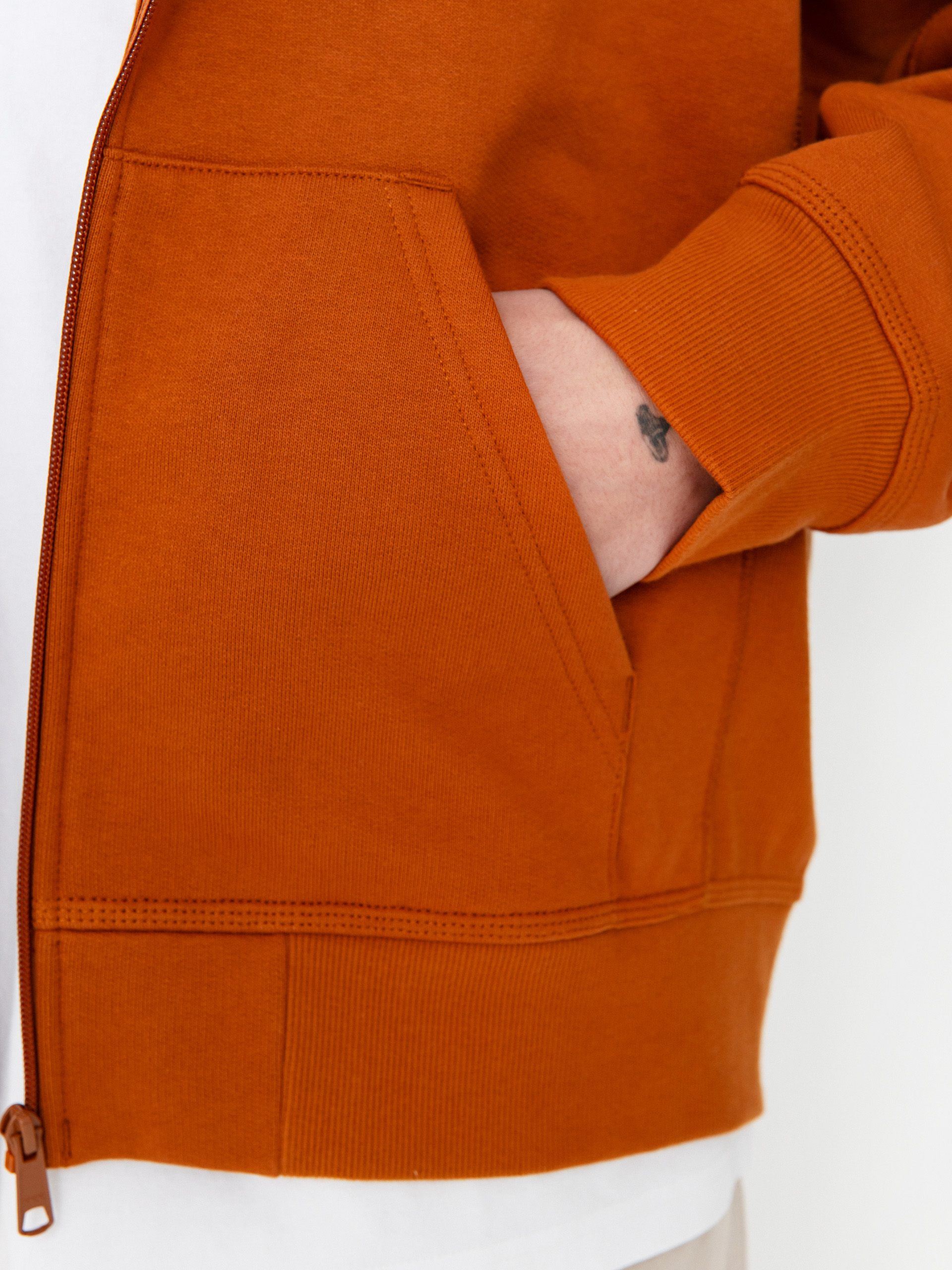 Hanorac cu glugă Carhartt WIP American Script ZHD (sienna)