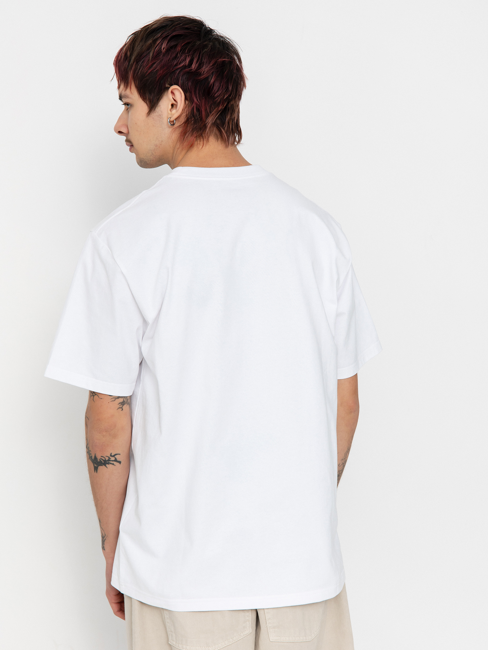 Tricou Carhartt WIP University (white/black)