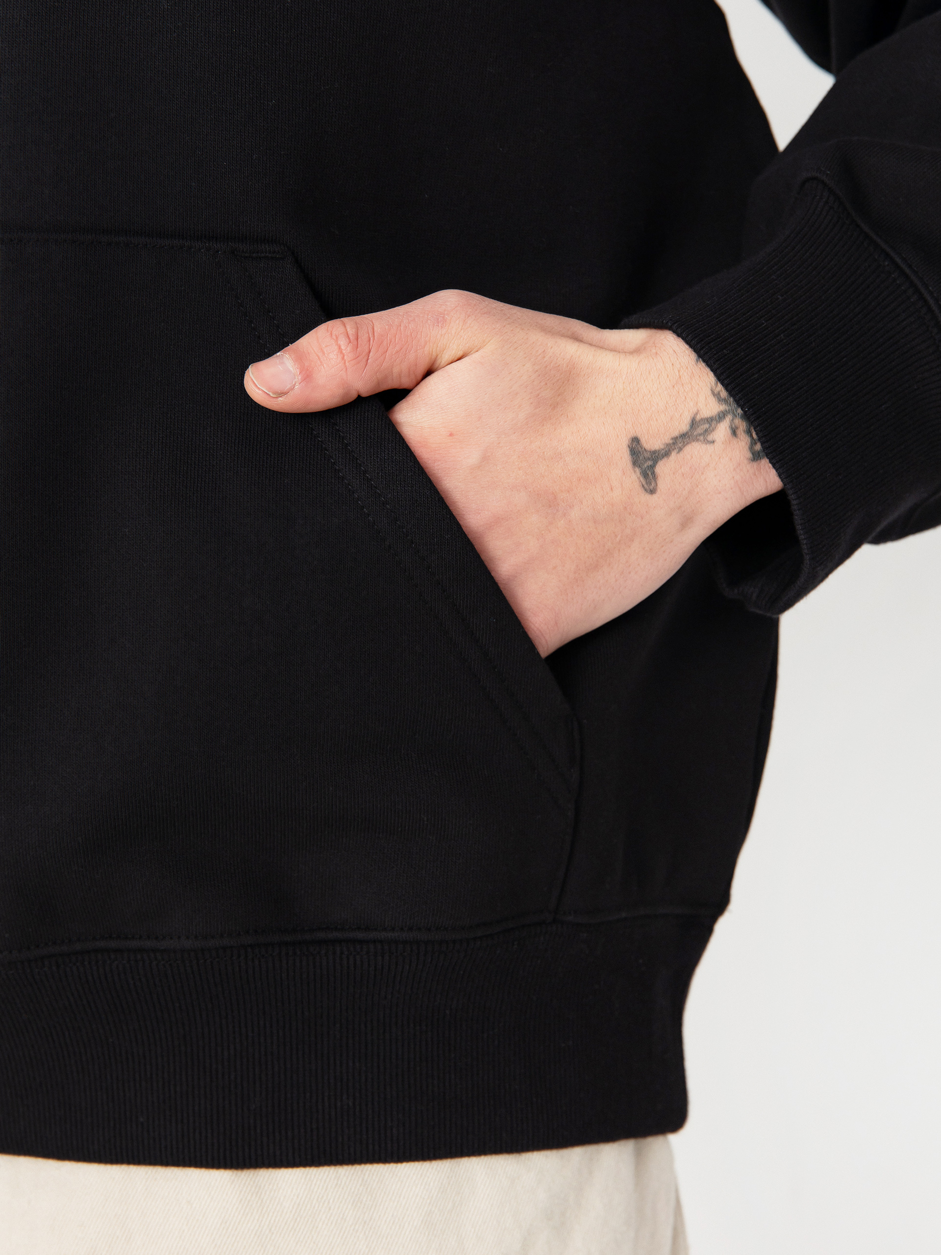 Hanorac cu glugă Carhartt WIP Stargazer HD (black/white)