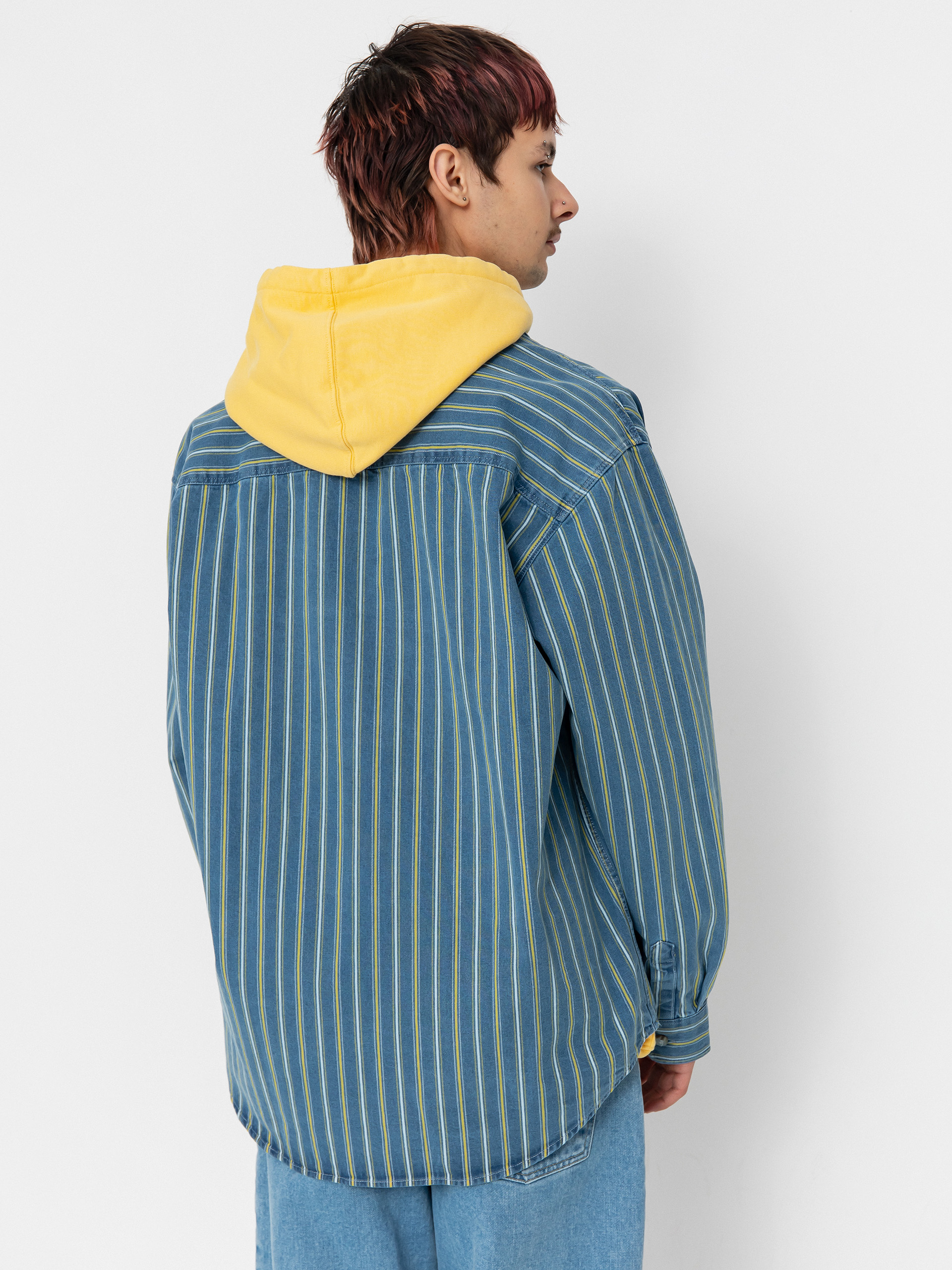 Cămașă Polar Skate Mike Denim (blue/yellow)