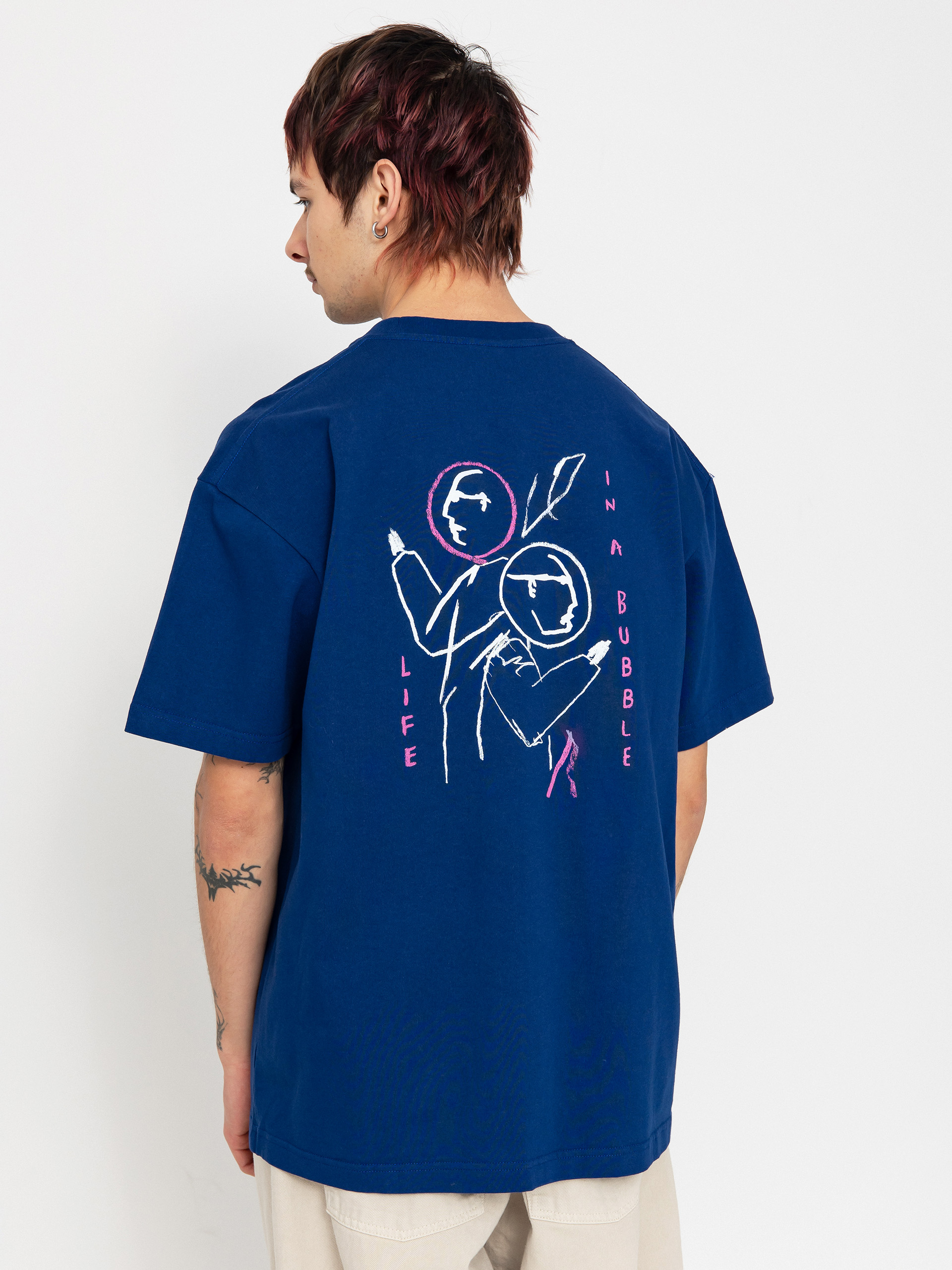 Tricou Polar Skate Life In a Bubble (deep royal blue)