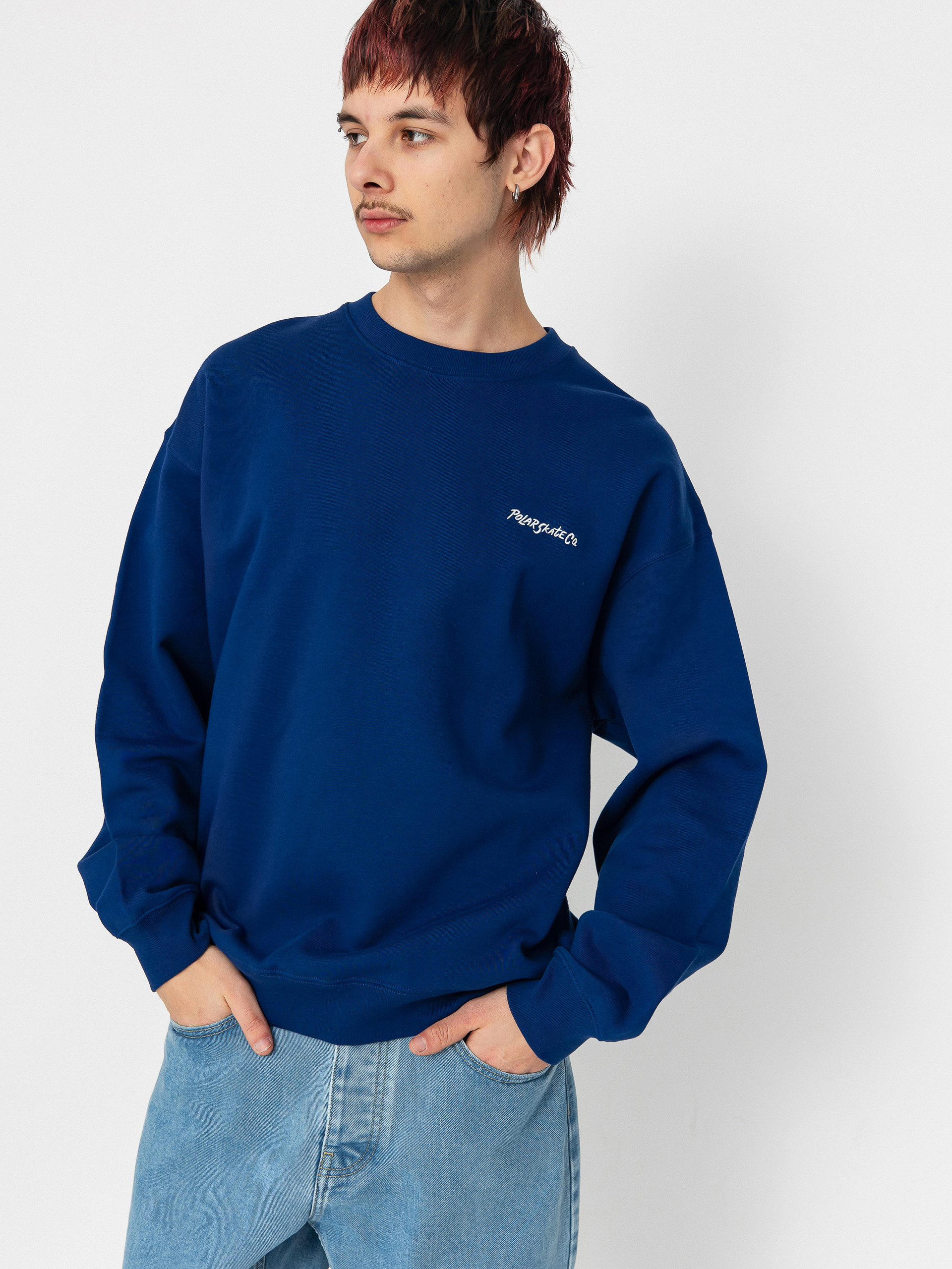 Hanorac Polar Skate Dave Crewneck (deep royal blue)