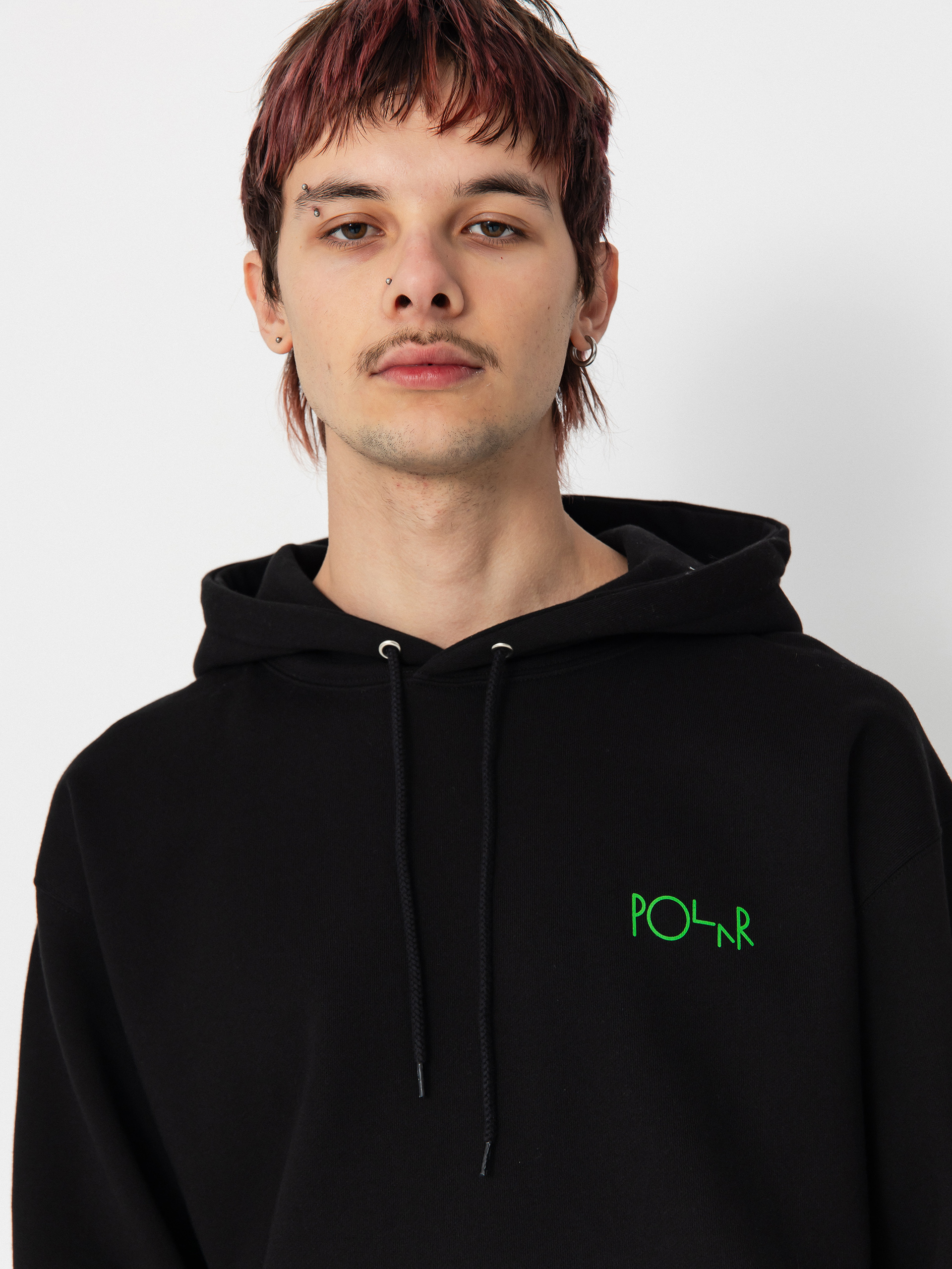 Hanorac cu glugă Polar Skate Dave Fill Logo Ourselves Collage HD (black)
