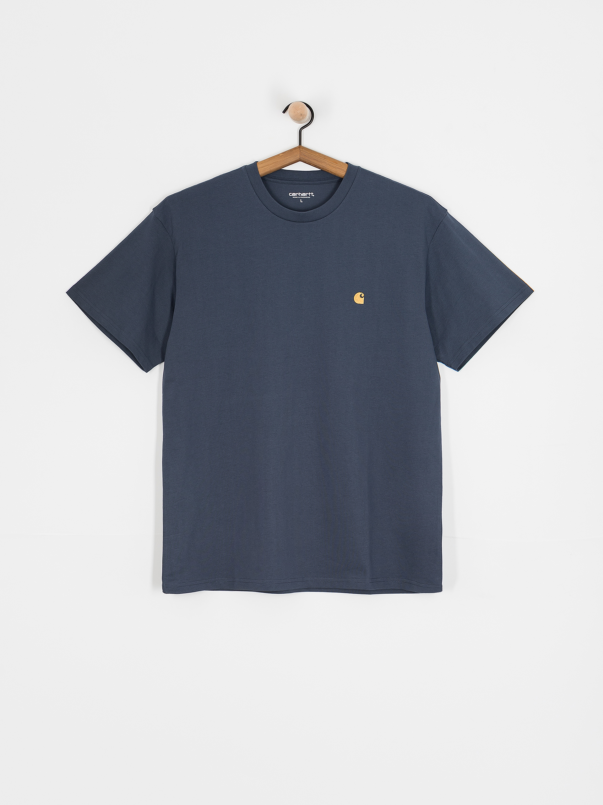 Tricou Carhartt WIP Chase (dusky blue/gold)