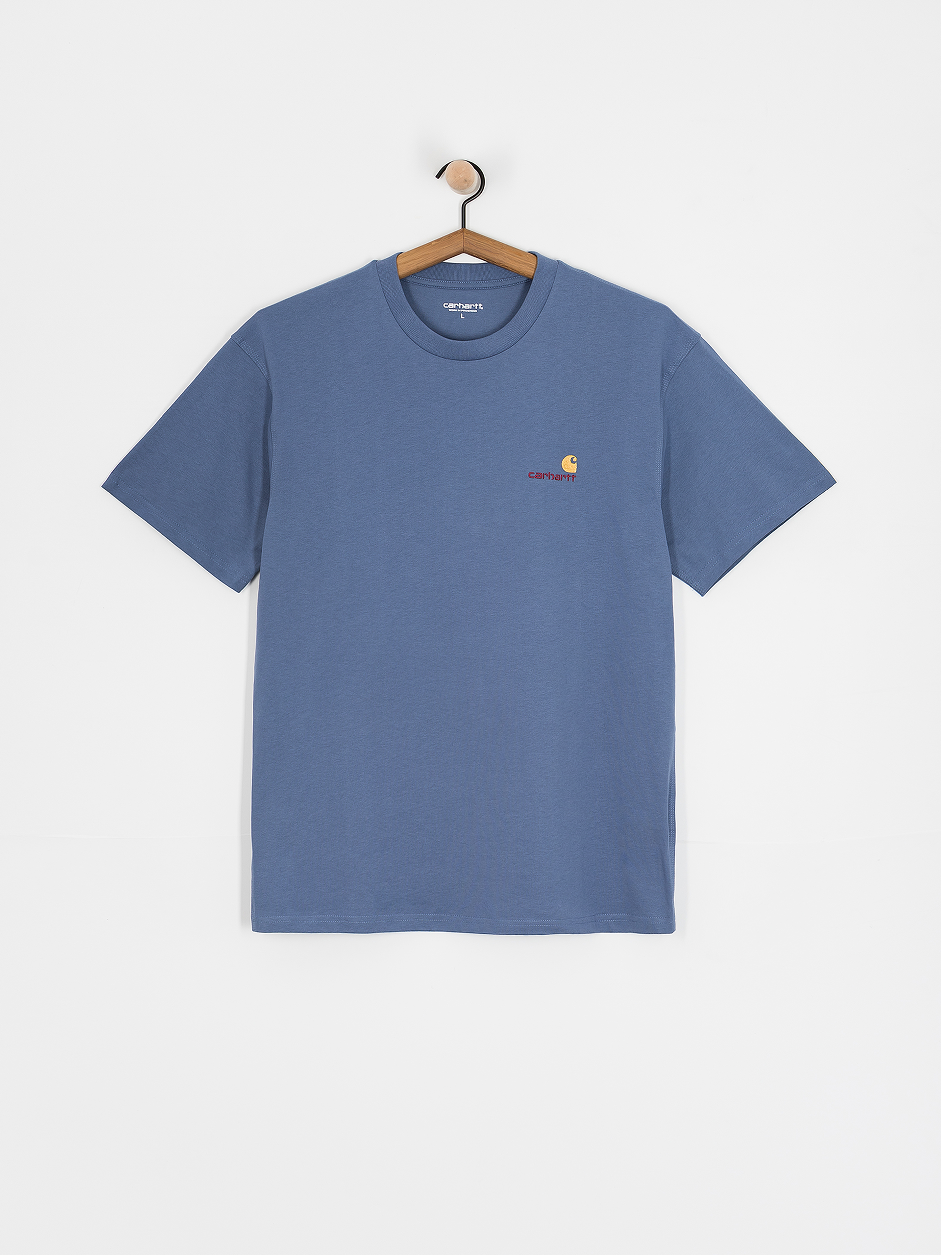 Tricou Carhartt WIP American Script (blue iris)