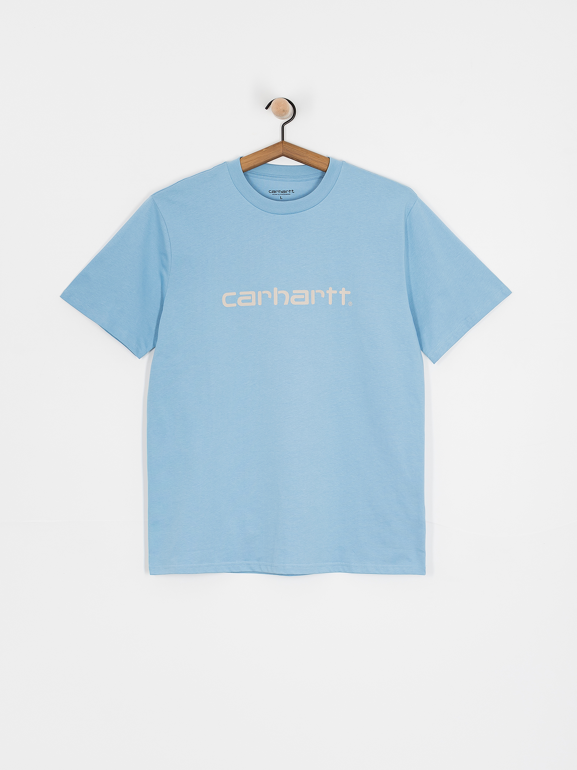 Tricou Carhartt WIP Script (bluebird/fleur de sel)