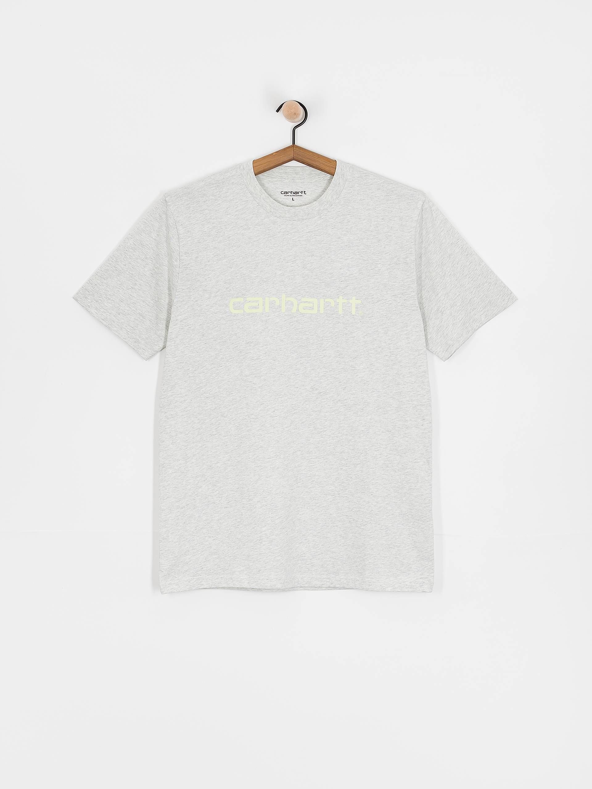 Tricou Carhartt WIP Script (ash heather/air green)