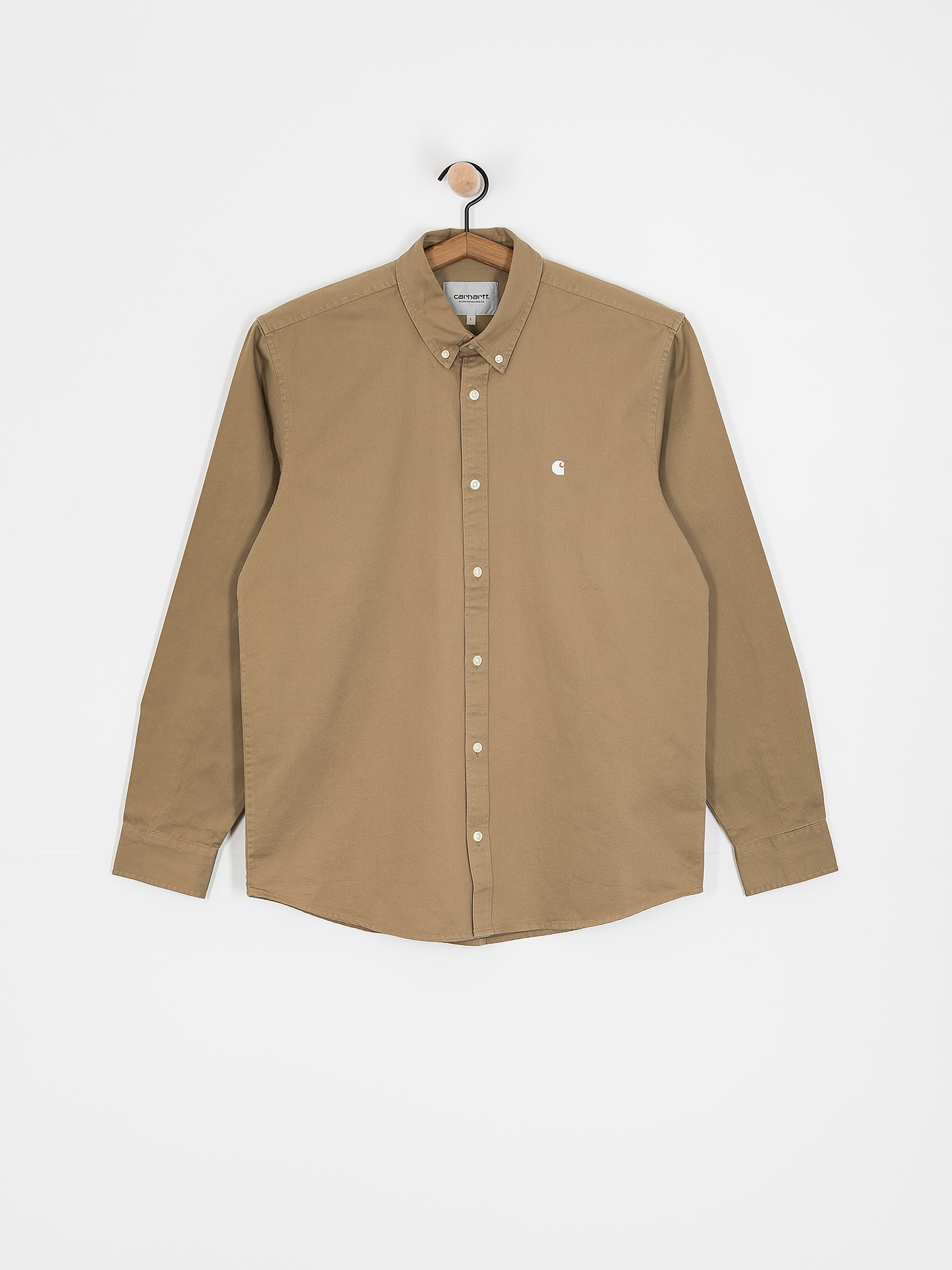 Cămașă Carhartt WIP Madison (leather/white)