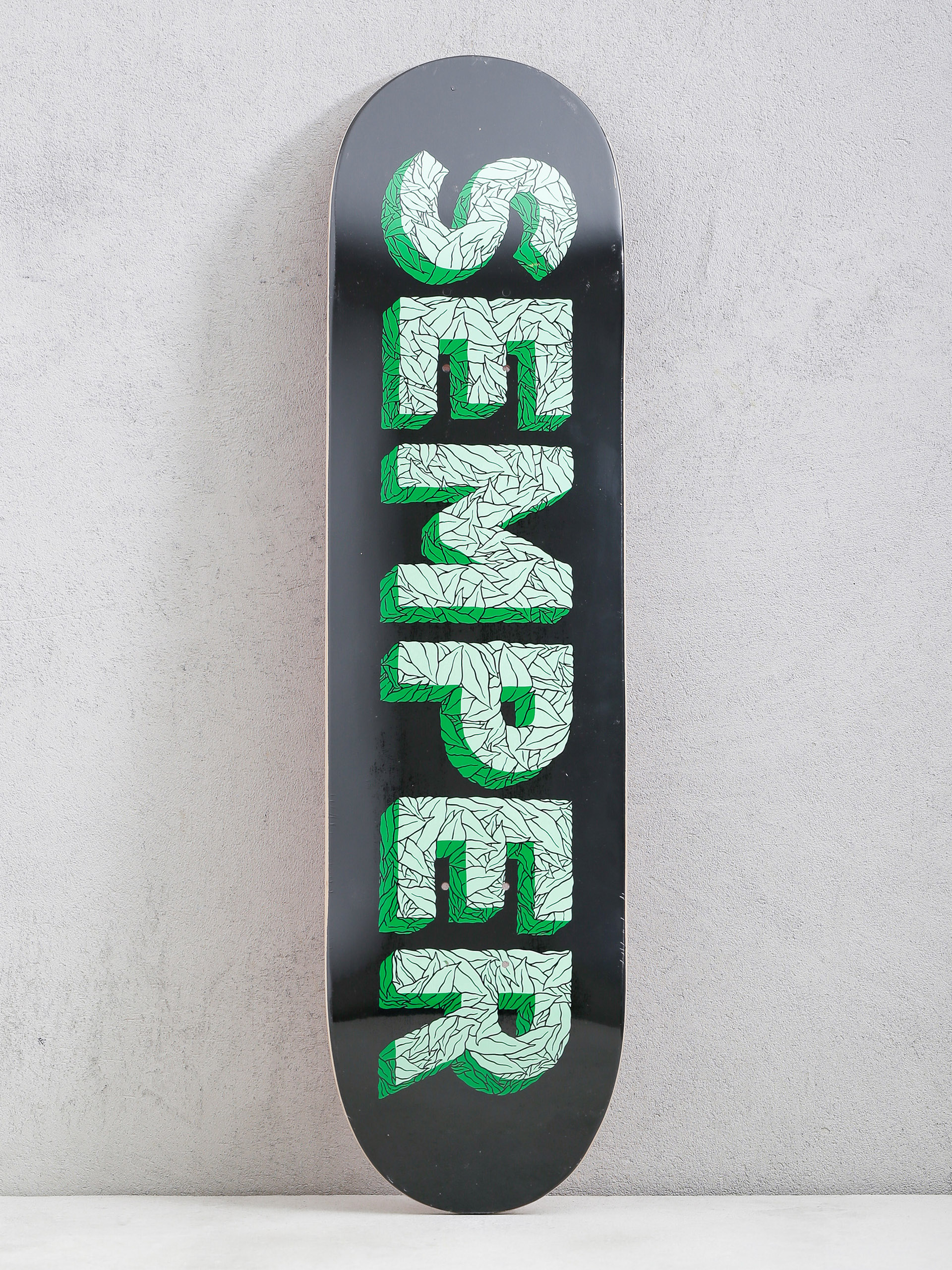 Placu0103 Semper Skateboards Leaf (black/green)