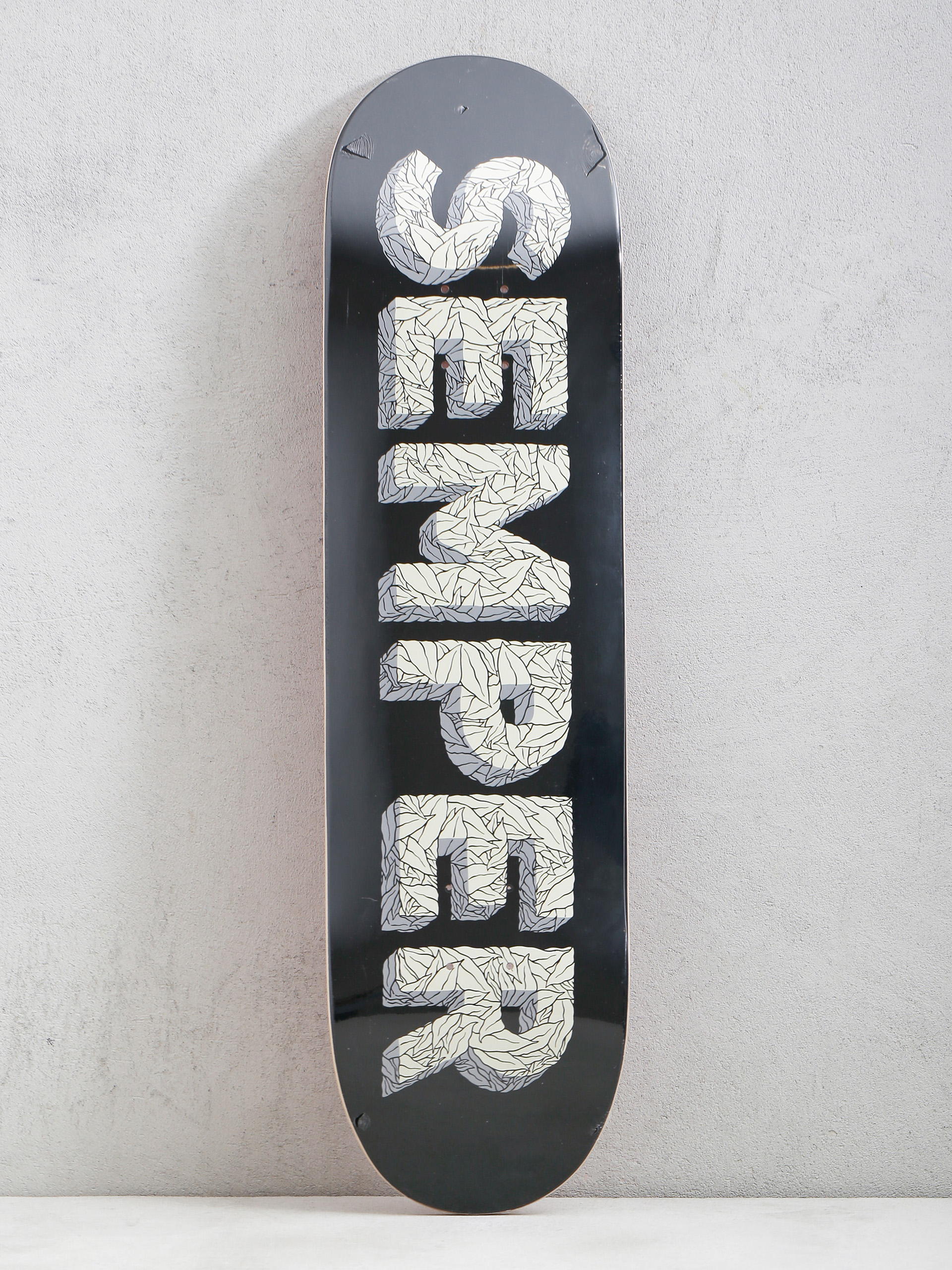 Placă Semper Skateboards Leaf (black/grey)