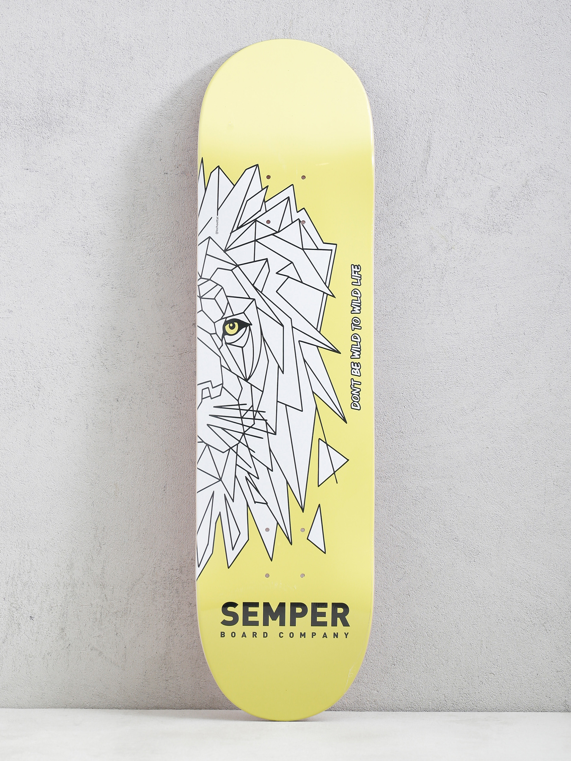 Placă Semper Skateboards Lion (yellow)