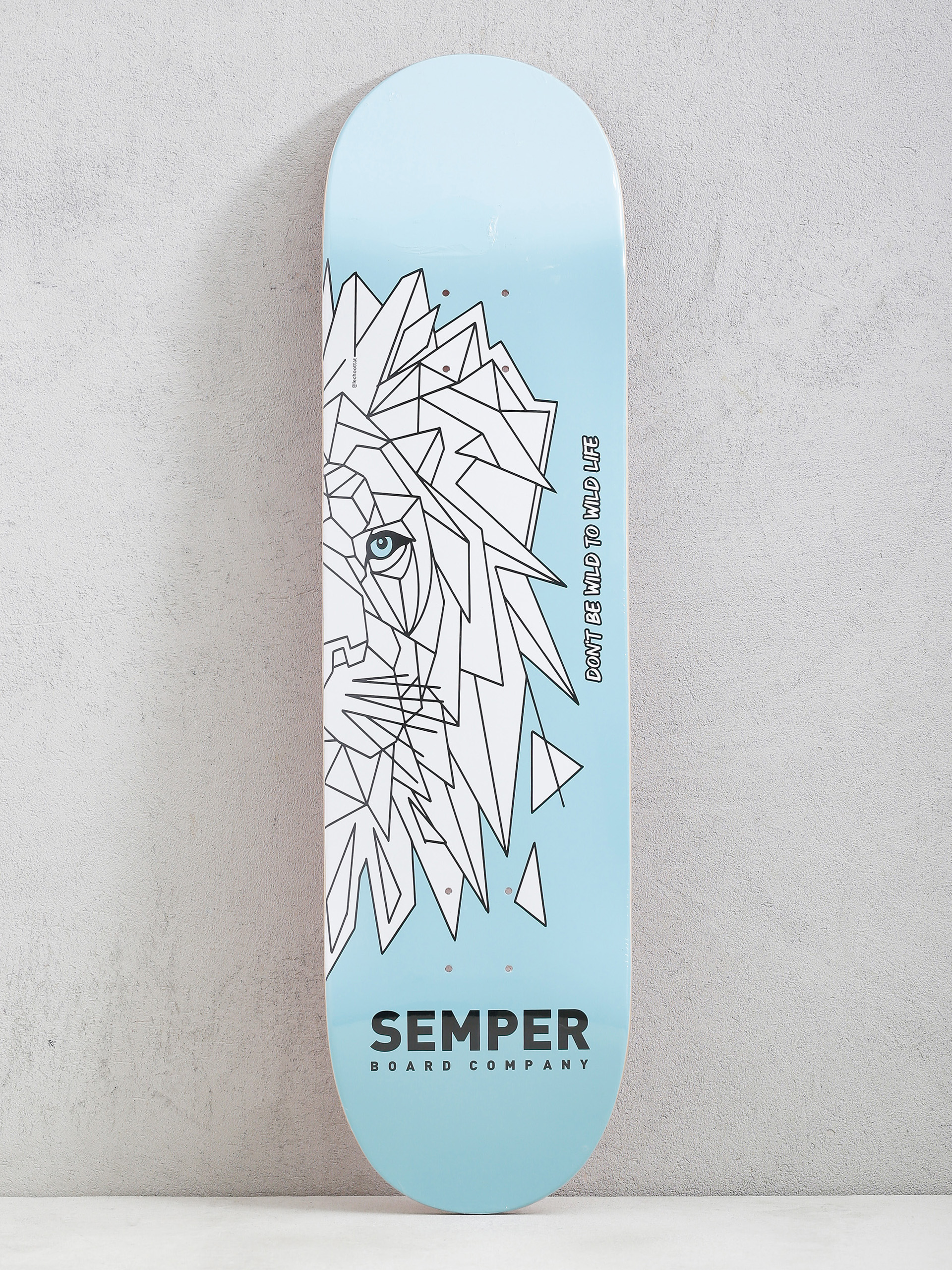 Placu0103 Semper Skateboards Lion (blue)