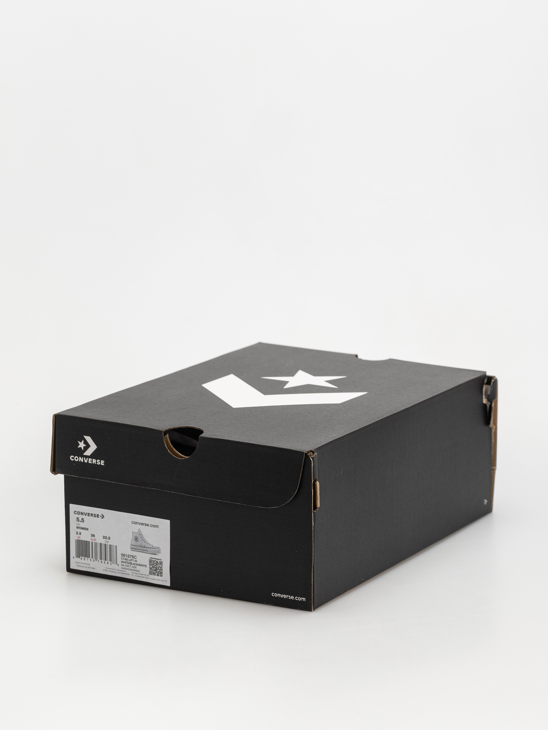 Teniși Converse Chuck Taylor All Star Lift Hi Wmn (white/black/white)