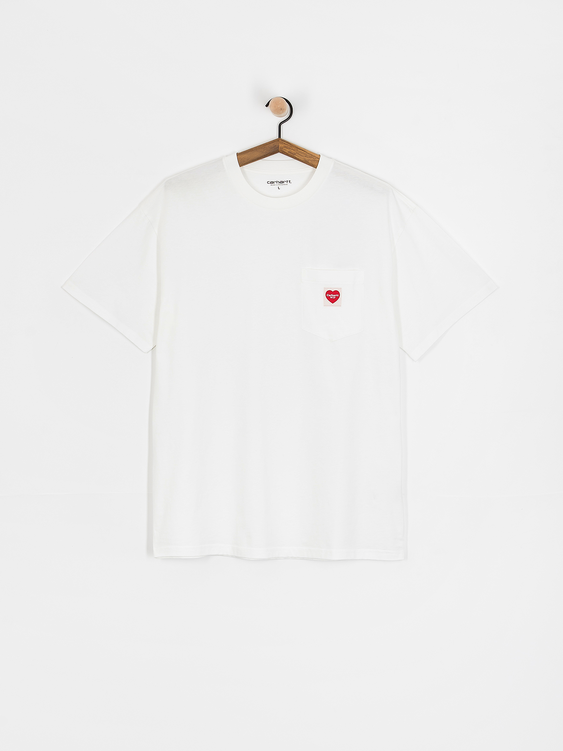 Tricou Carhartt WIP Pocket Heart (white/red)