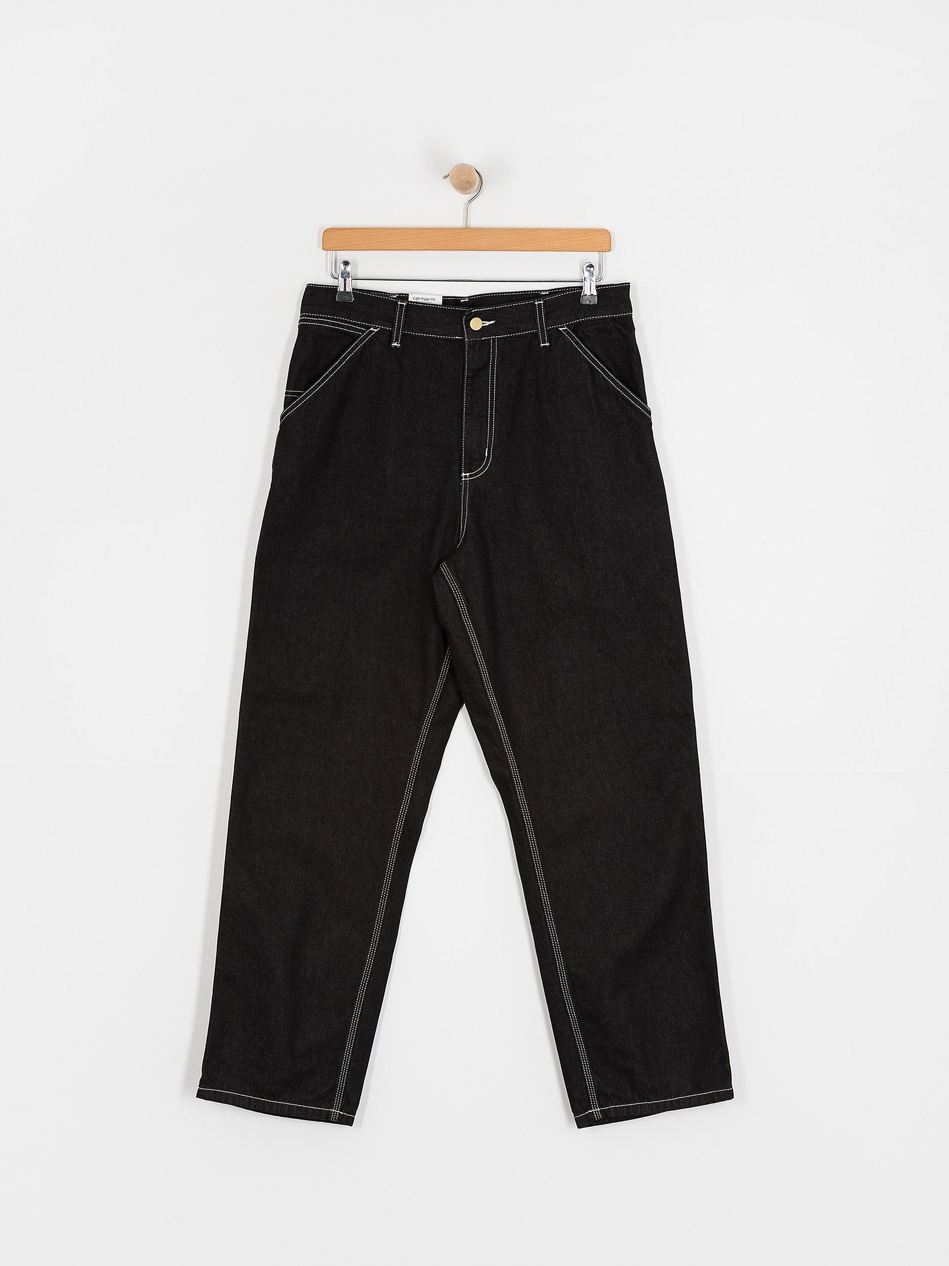 Pantaloni Carhartt WIP Single Knee - negru (black)